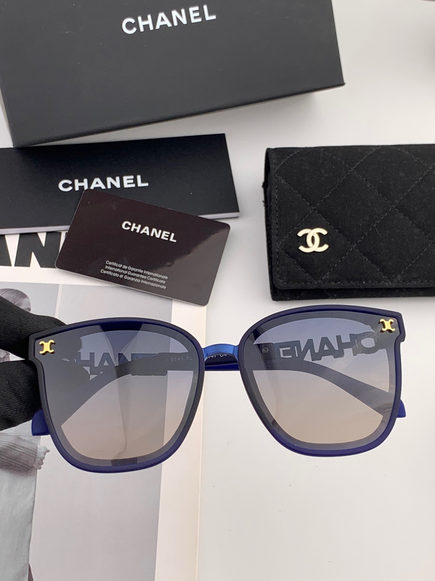 🎊。Chane✨新款女装太阳眼镜 镜腿高档 香奈儿专属LOGO使眼镜更具有国际大牌范 ☺️😘工艺精湛 高