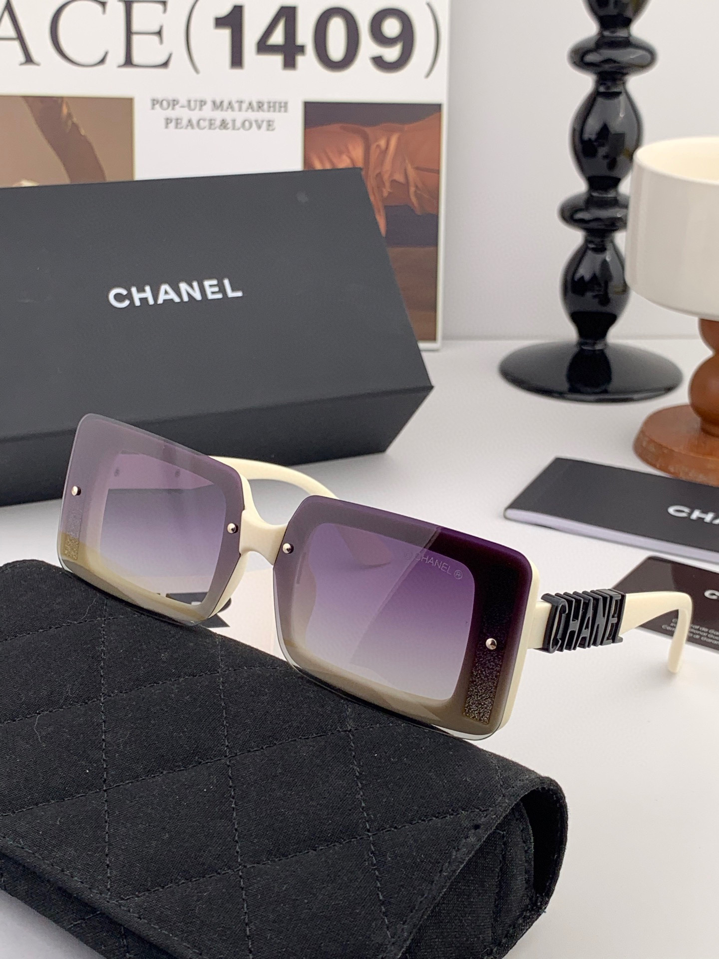   CHANEL香奈儿 2025年开春新款  潮爆流款 时尚圆框太阳镜 高品质 佩戴舒适 网红潮墨款镜 
