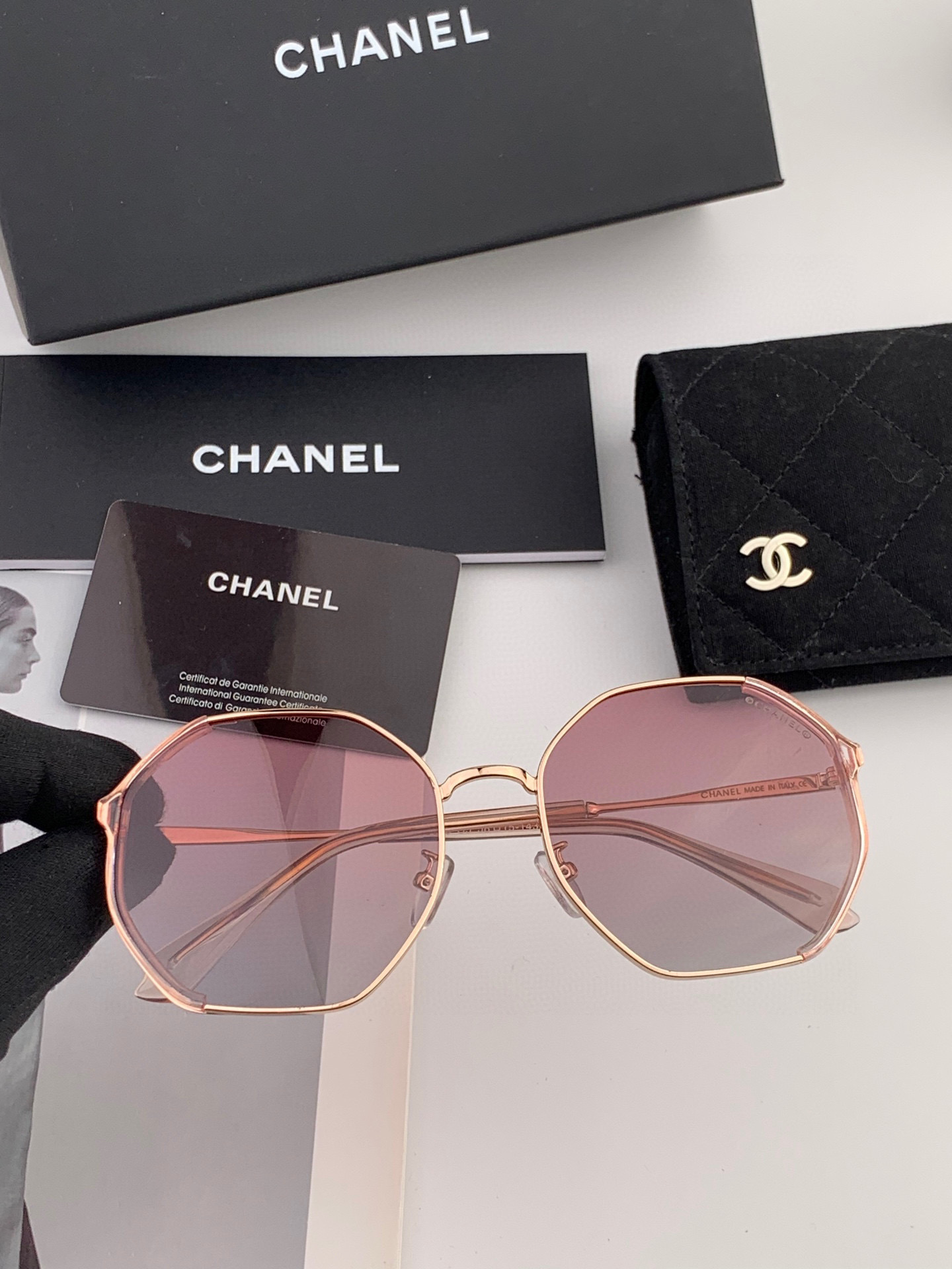 香奈儿🔺Chanel🔻2025官方众多明星同款色香奈儿‼‼新款大框偏光墨镜 🌈🌈宝丽来超清偏光太阳镜🔝🔝