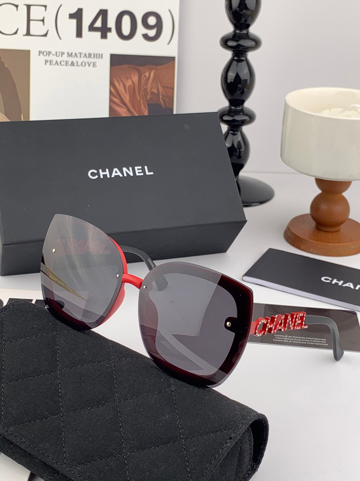   CHANEL香奈儿 2025年开春新款  潮爆流款 时尚圆框太阳镜 高品质 佩戴舒适 网红潮墨款镜 