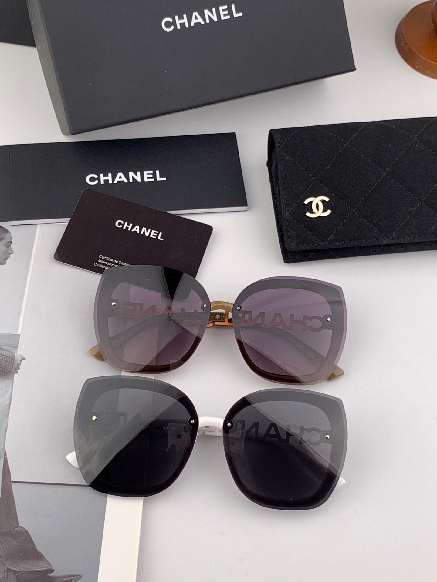   CHANEL香奈儿 2025年开春新款  潮爆流款 时尚圆框太阳镜 高品质 佩戴舒适 网红潮墨款镜 