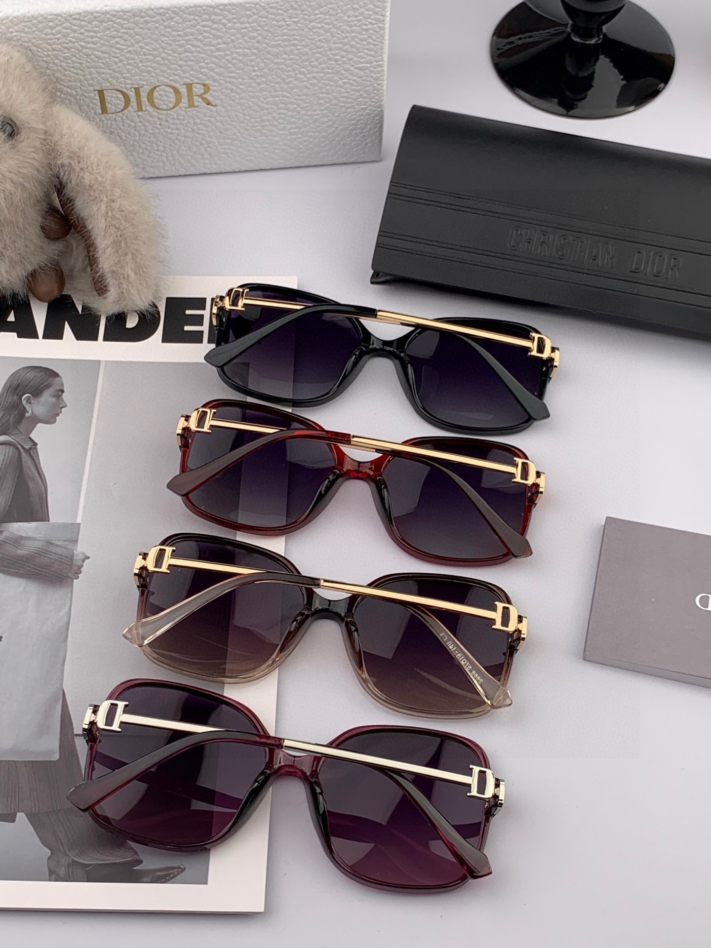  【DIOR】迪奥偏光太阳镜 时尚造型 开车驾驶镜时尚墨镜🌸世界顶级奢华品牌，品质保证！😍😍经典款, 明