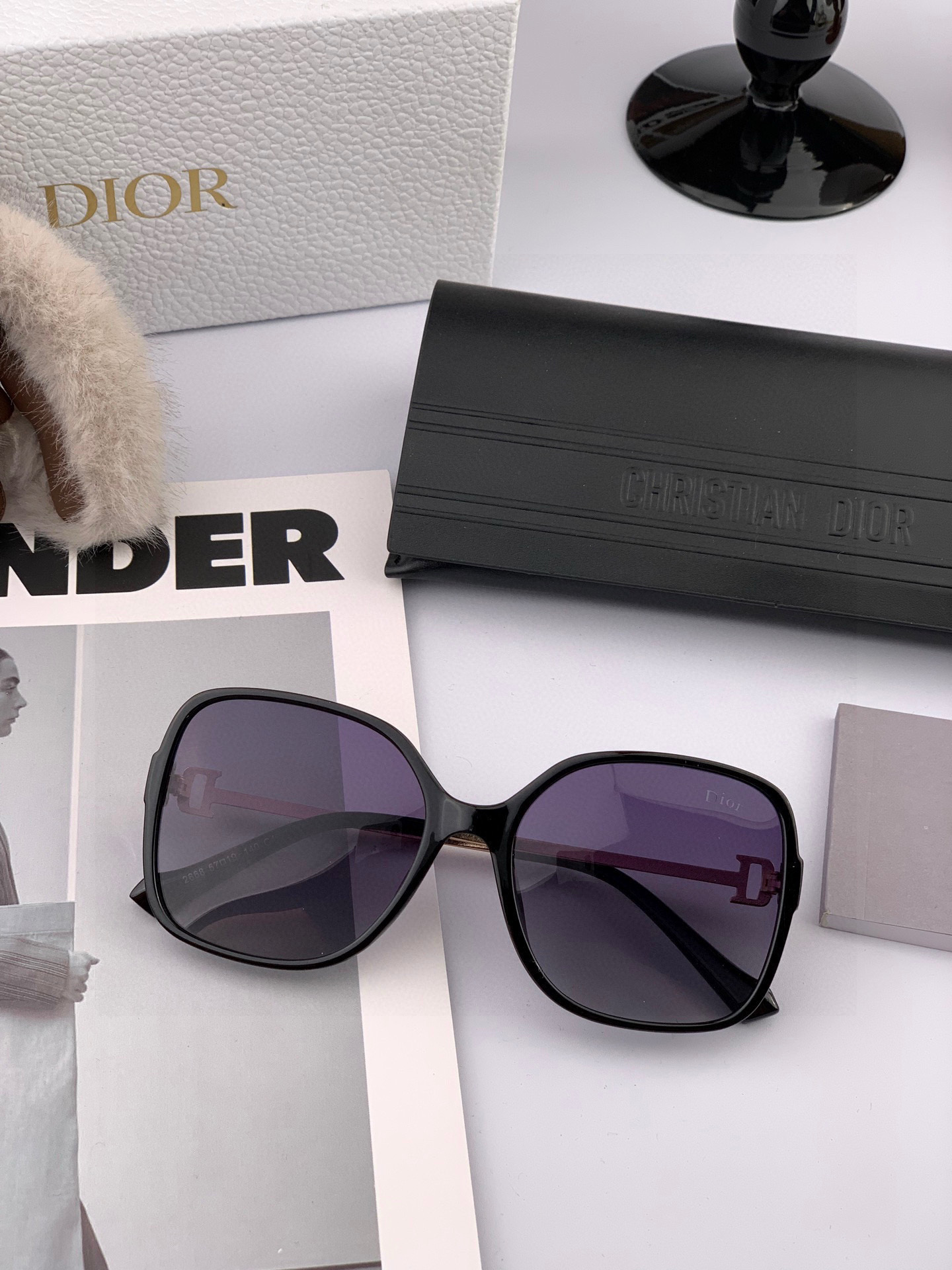  【DIOR】迪奥偏光太阳镜 时尚造型 开车驾驶镜时尚墨镜🌸世界顶级奢华品牌，品质保证！😍😍经典款, 明