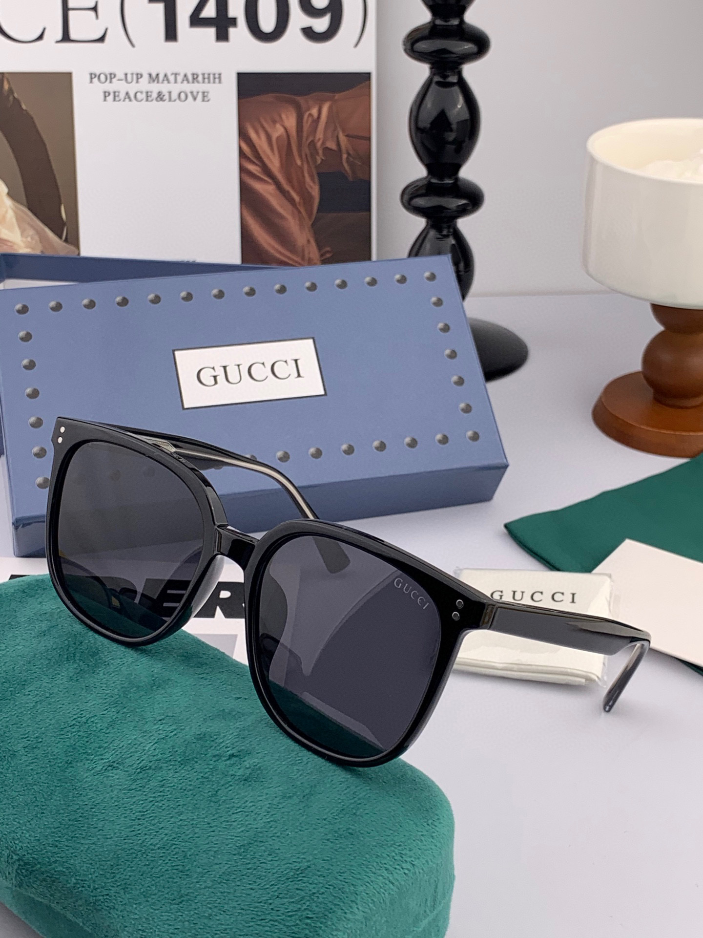  🔺GUCCI🔻古驰 GG圆框太阳镜 完美品质 🎓独特设计  适合各种脸型 亮相时装周 超时尚百搭 实物