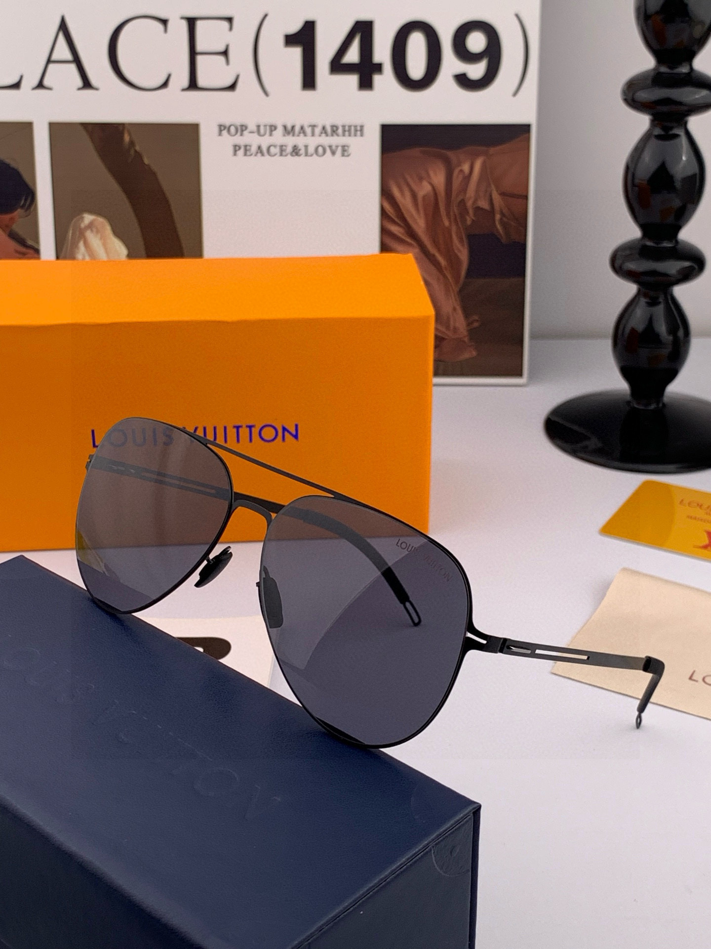 P300, the new male and female LV 2025, the polygonal sunglasses ip plating never fades - 图片 6