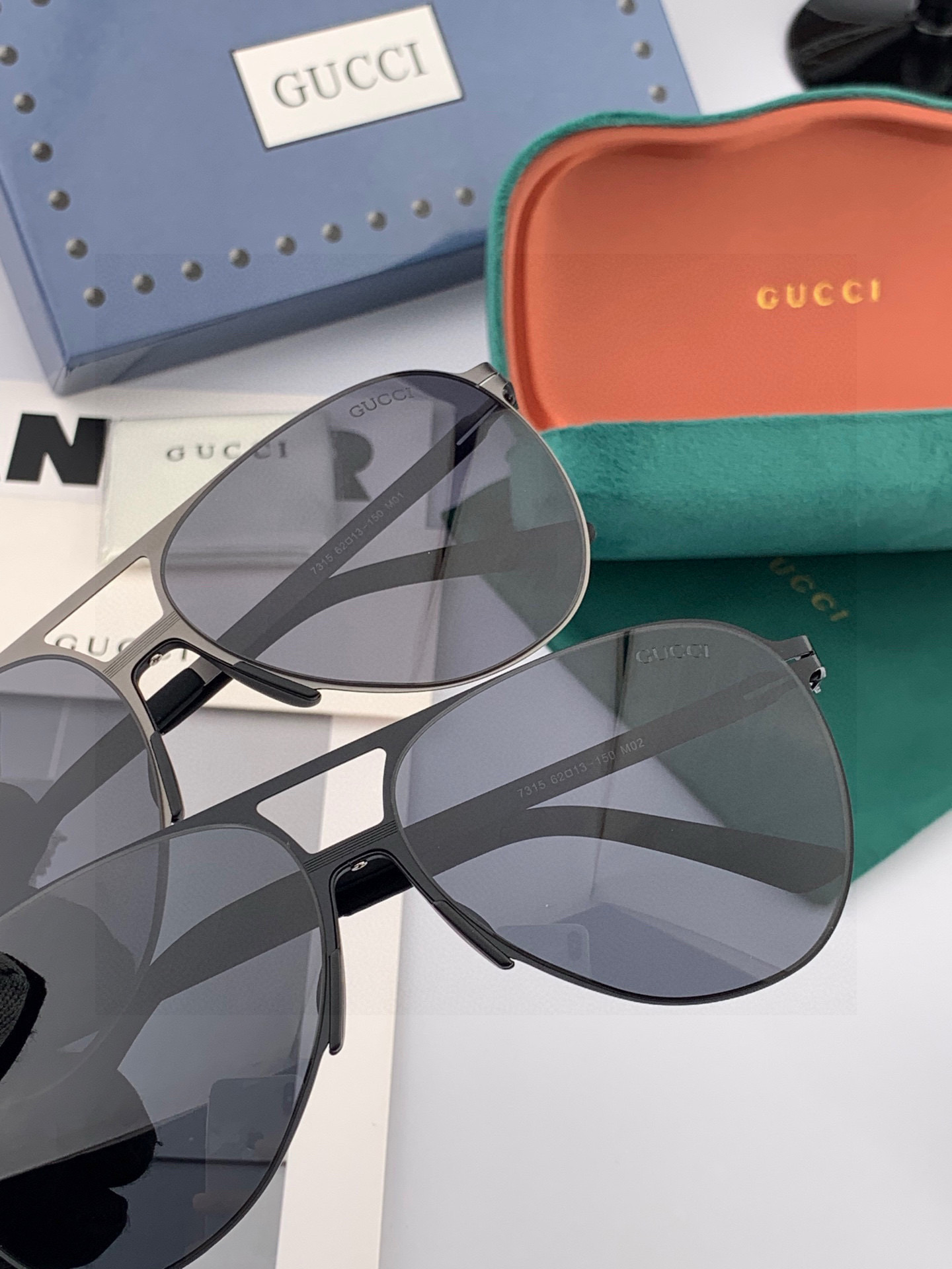 Gucci 2025 Polygonized Sunglasses: Super-Light, High-Cleanyon Lenses, Original Materials - 图片 7