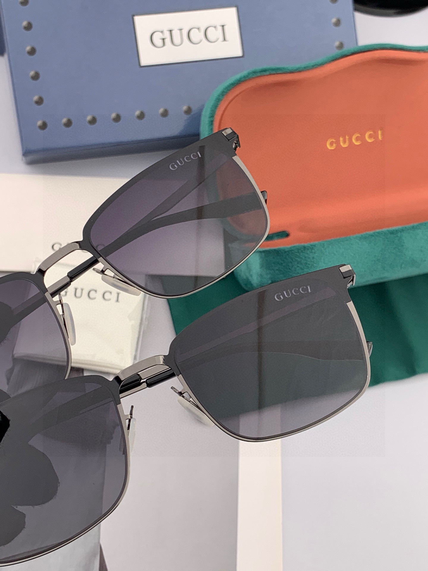 P333 GUCCI-2025 new male couple sunip plating never fades. High-intensity Looney Mirror Model: G5122 - 图片 7