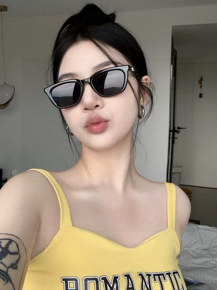  🔺 【GUCCI-偏光太阳镜】2025开春新款 潮流爆款 时尚方框偏光太阳镜 高品质 佩戴舒适 网红潮