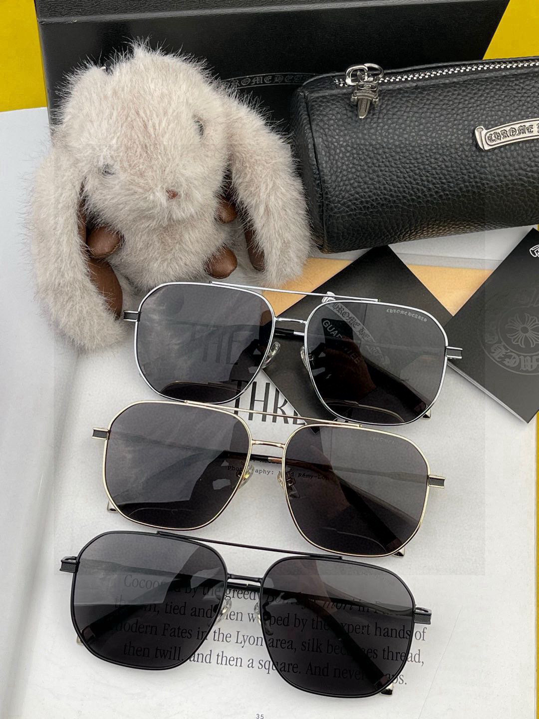   CHROME HEART 克罗心新款太阳眼镜 太阳镜墨镜 风镜设计理念！ KLX2861