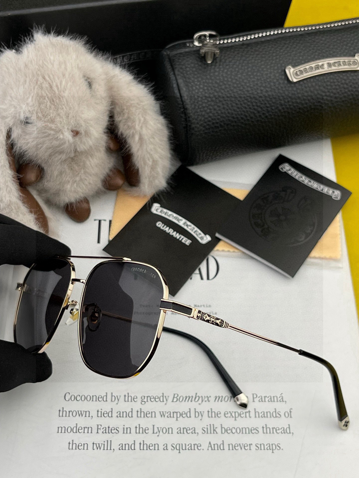   CHROME HEART 克罗心新款太阳眼镜 太阳镜墨镜 风镜设计理念！ KLX2861