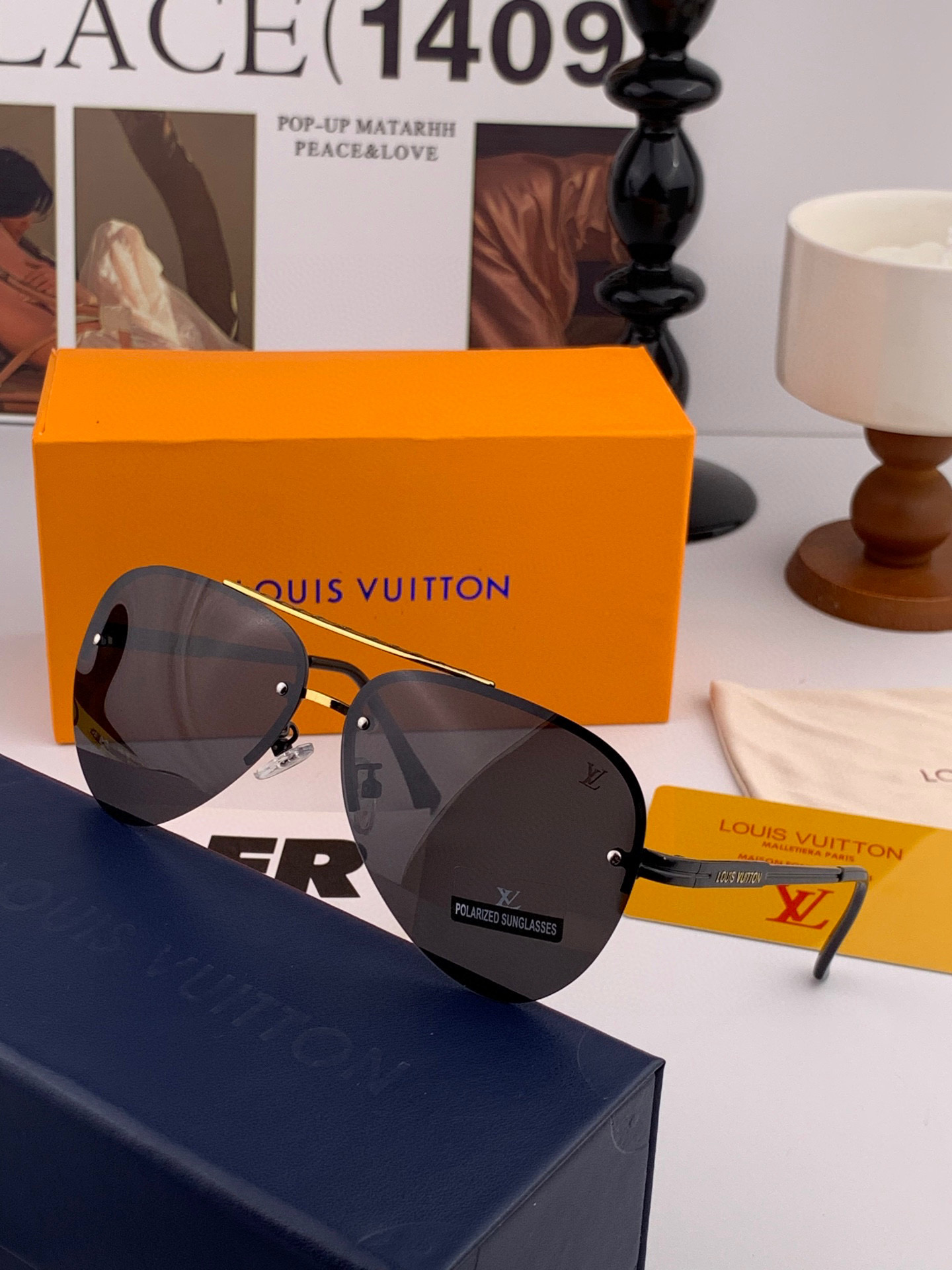  2025新款 LOUIS VUITTON-路易家  新品LV蛤蟆框太阳镜 每一付都是精品 ❤️时尚达人