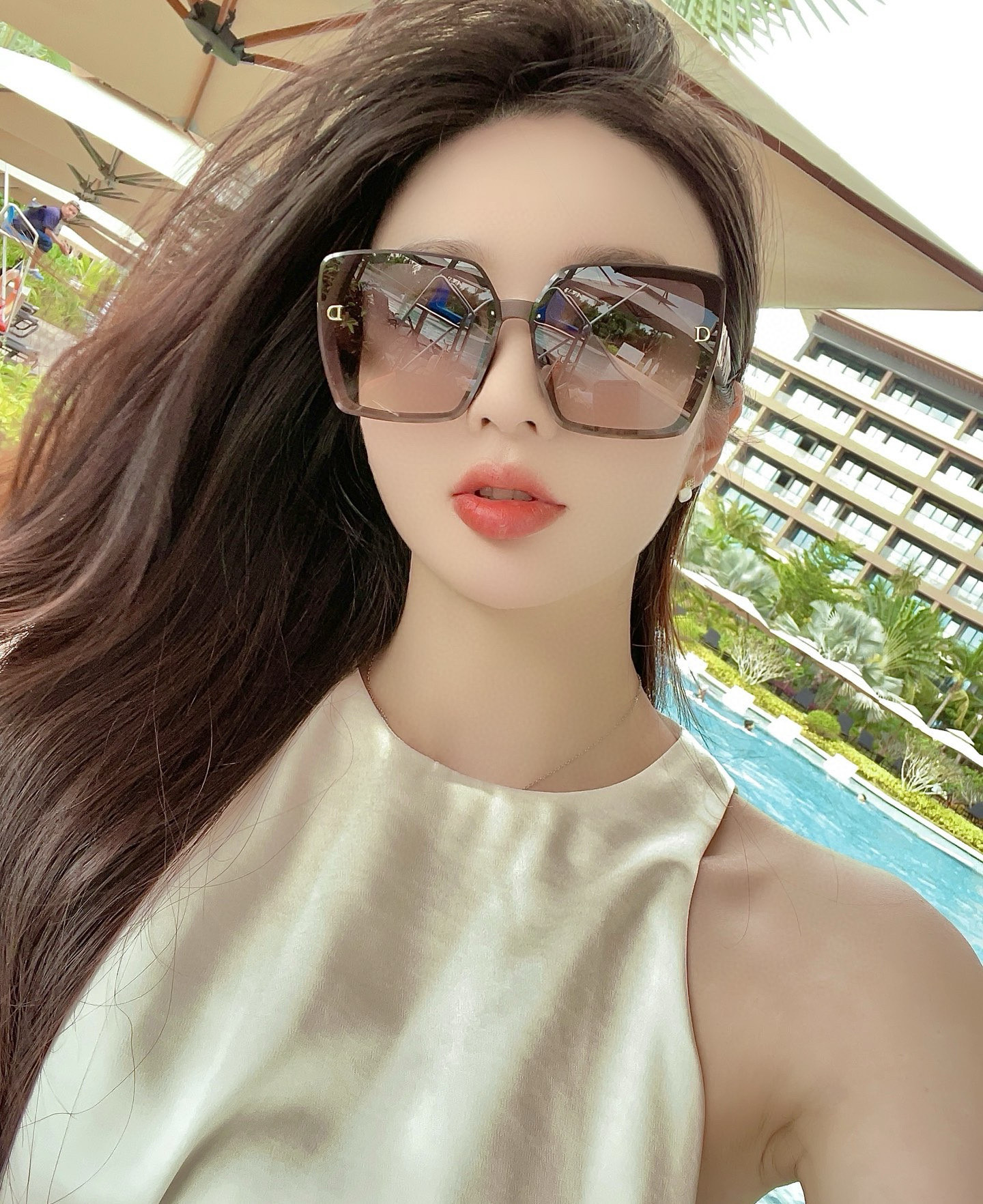  🔺 【DIOR-迪奥】2025开春新款 潮流爆款 时尚方框偏光太阳镜 高品质 佩戴舒适 网红潮款墨镜 