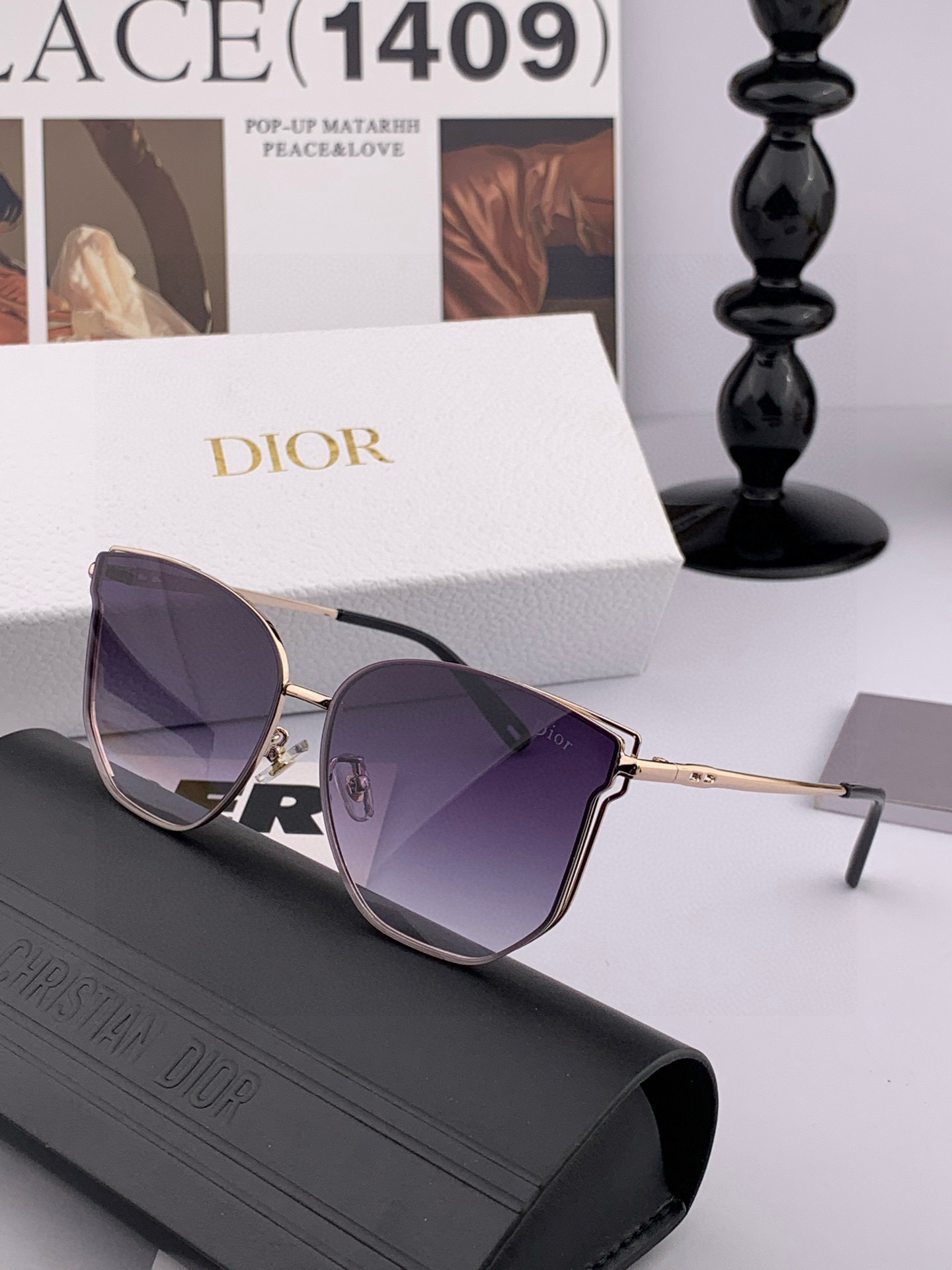 🔺 【DIOR-迪奥】2025开春新款 潮流爆款 时尚方框太阳镜 高品质 佩戴舒适 网红潮款墨镜 型号：