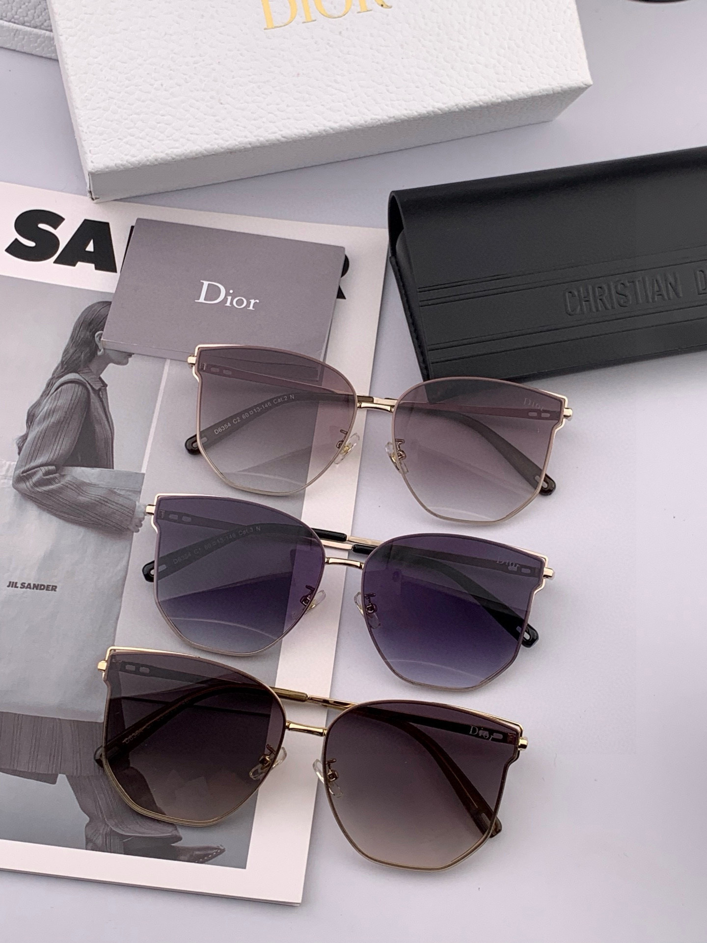 🔺 【DIOR-迪奥】2025开春新款 潮流爆款 时尚方框太阳镜 高品质 佩戴舒适 网红潮款墨镜 型号：