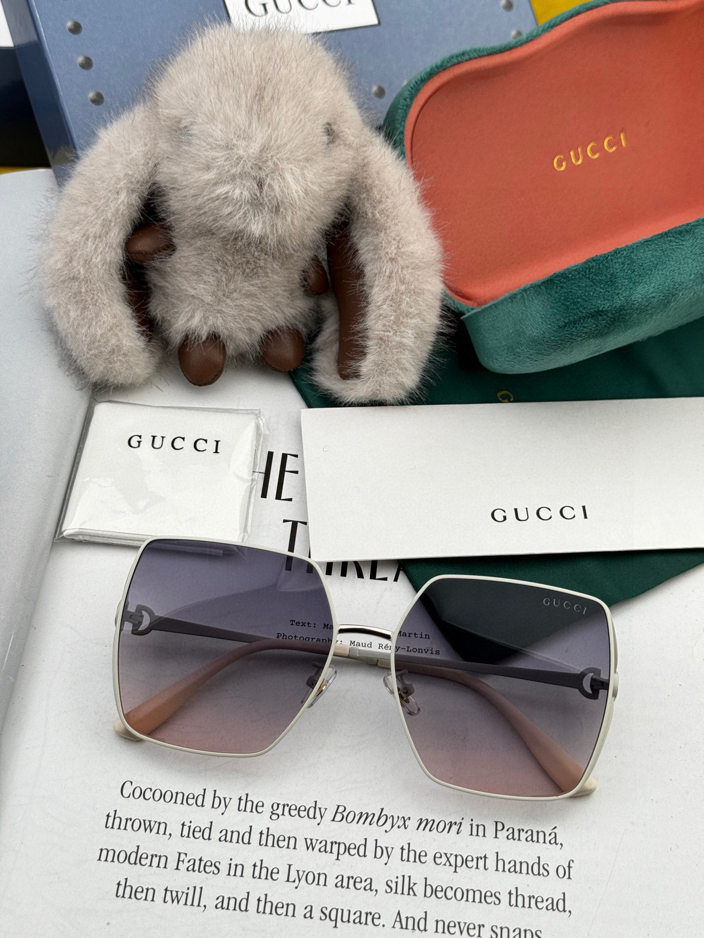  🔺 【GUCCI】2025开春新款 潮流爆款 时尚方框偏光太阳镜 高品质 佩戴舒适 网红潮款墨镜 女士