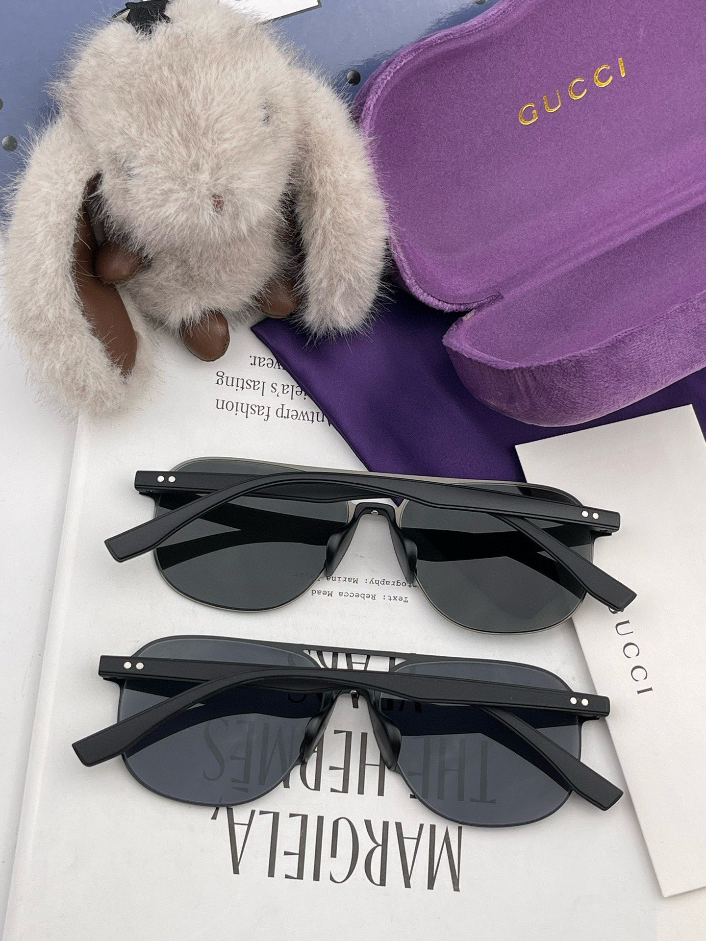         GUCCI 男款炫彩飞行员偏光太阳镜 ❤️材质：高清尼龙加厚卡槽高清偏光镜片 🌹无边框镜