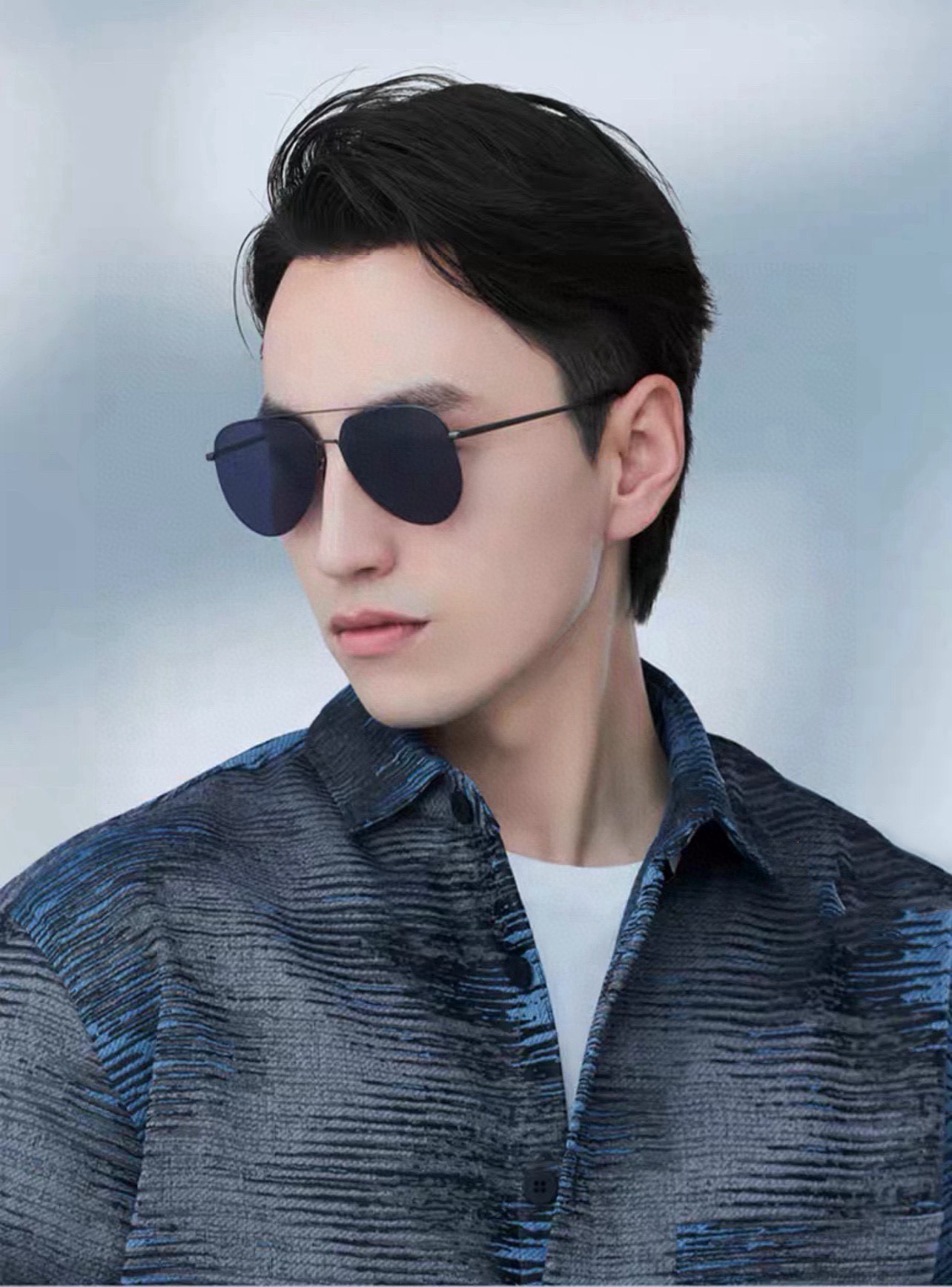         GUCCI 男款炫彩飛行員偏光太陽鏡 ❤️材質：高清尼龍加厚卡槽高清偏光鏡片 🌹無邊框鏡