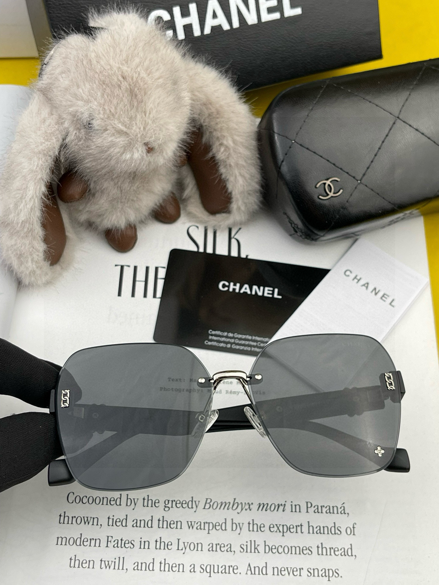  🔺 【香奈儿】2025开春新款 潮流爆款 时尚方框偏光太阳镜 高品质 佩戴舒适 网红潮款墨镜 女士高清