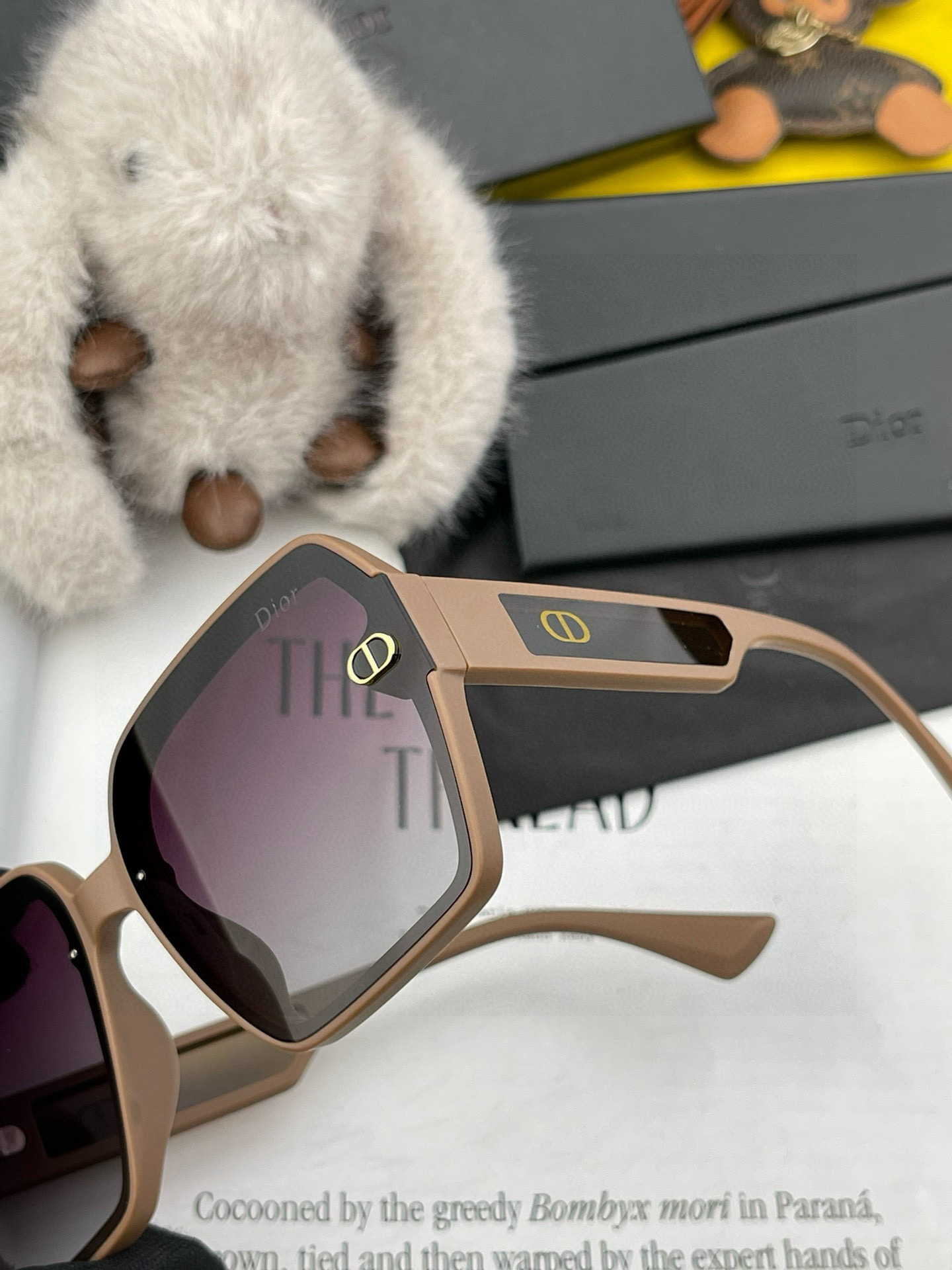 🔺 【DIOR-迪奥】2025开春新款 潮流爆款 时尚方框偏光太阳镜 高品质 佩戴舒适 网红潮款墨镜 型