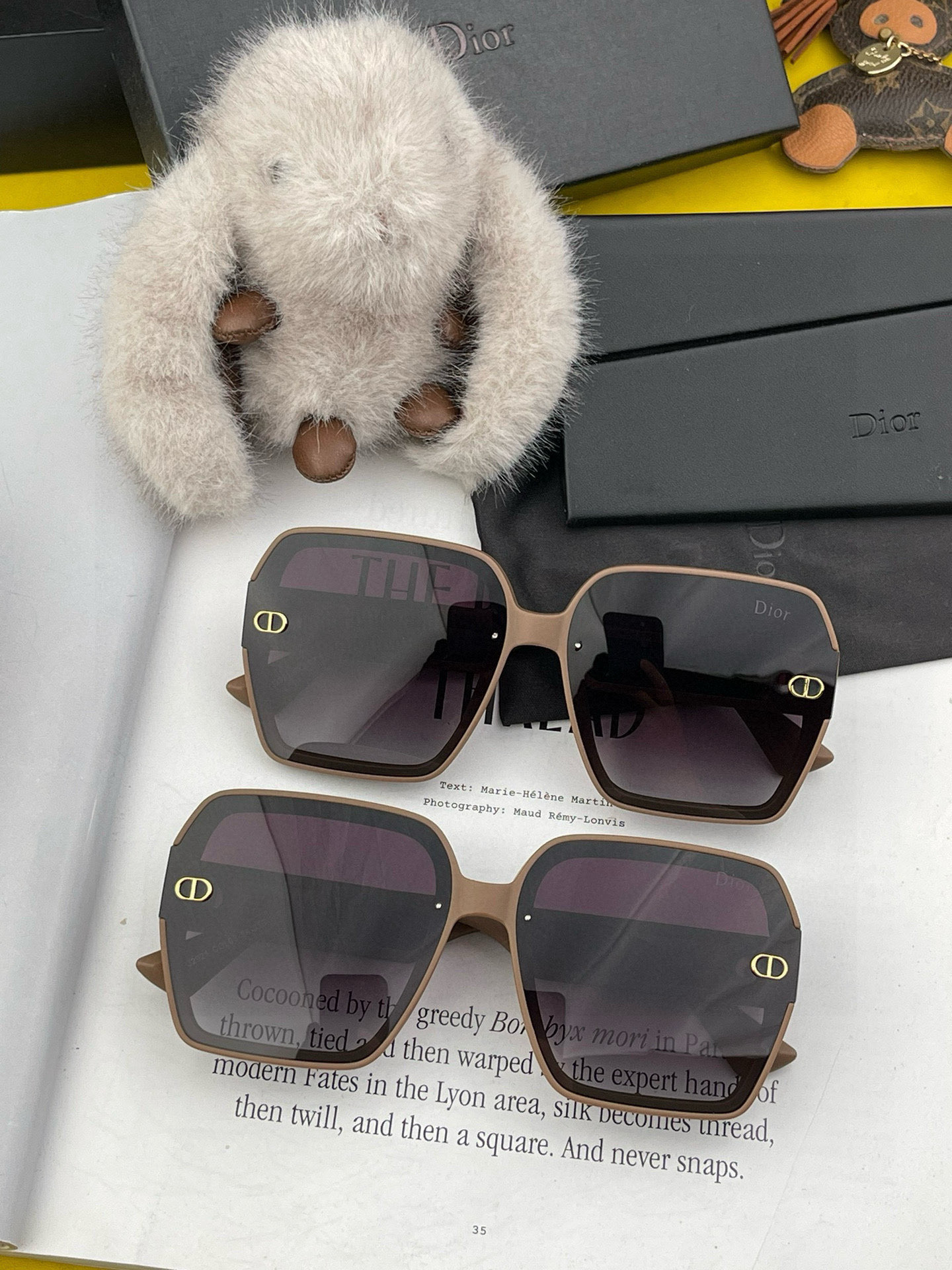 🔺 【DIOR-迪奥】2025开春新款 潮流爆款 时尚方框偏光太阳镜 高品质 佩戴舒适 网红潮款墨镜 型