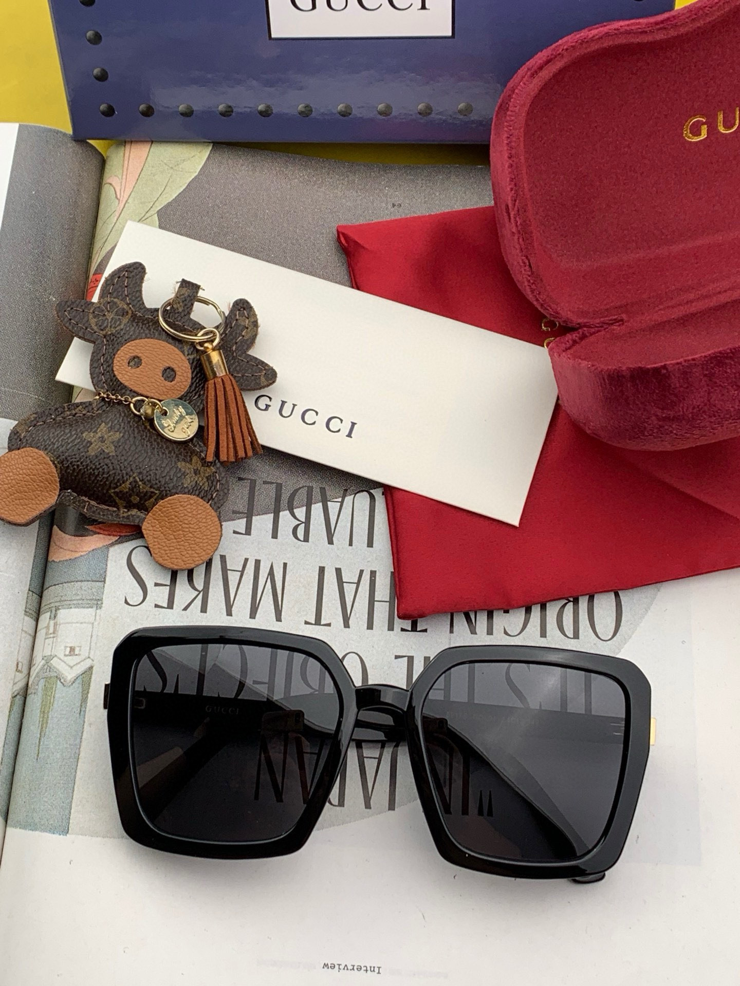   【TR偏光系列】Gucci   经典的方框设计，不挑脸型，无论搭配大衣还是连衣裙都非常显气质偏光镜片