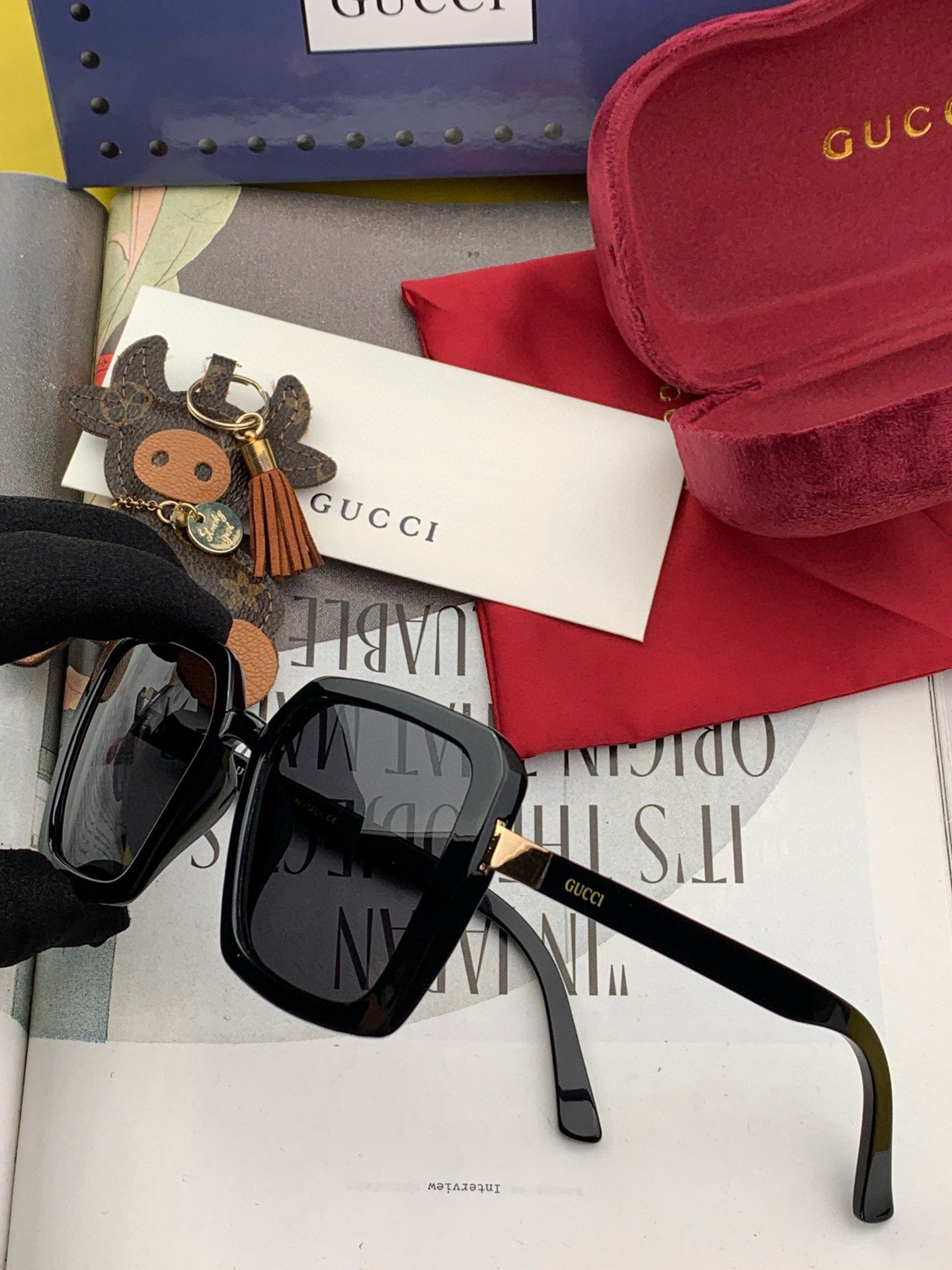   【TR偏光系列】Gucci   经典的方框设计，不挑脸型，无论搭配大衣还是连衣裙都非常显气质偏光镜片