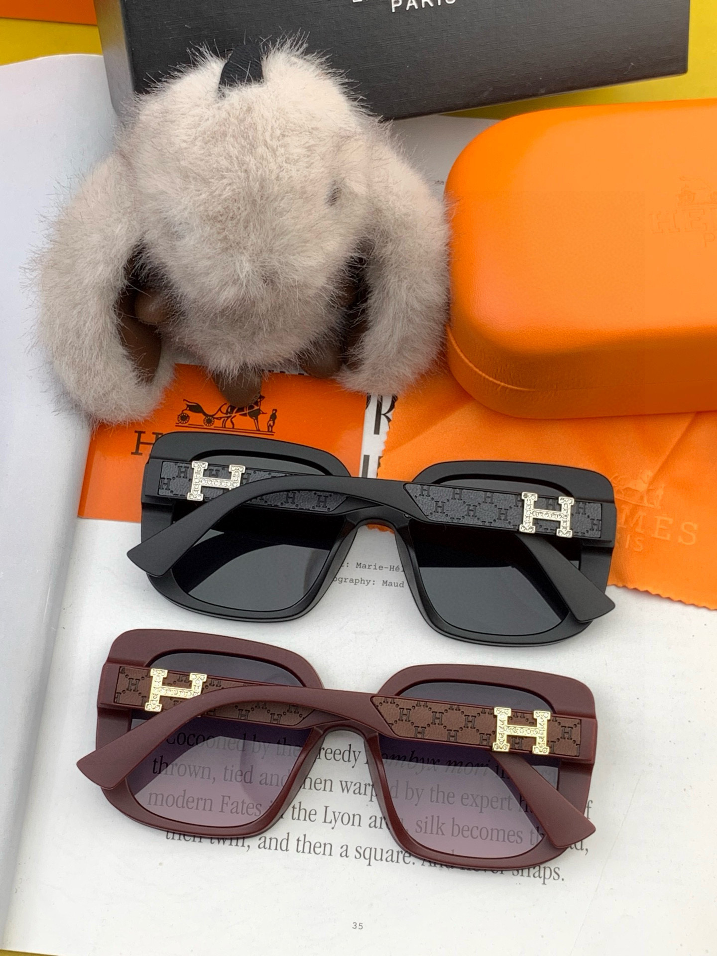   【TR偏光系列】爱马仕   经典的方框设计，不挑脸型，无论搭配大衣还是连衣裙都非常显气质尼龙偏光镜片