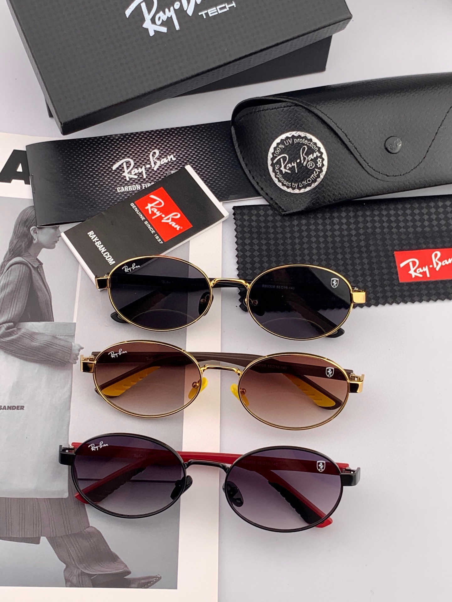  官方同步 品牌雷朋经典男女士玻璃太阳镜          材质：美国宝丽来高清防爆钢化玻璃镜片 型号：