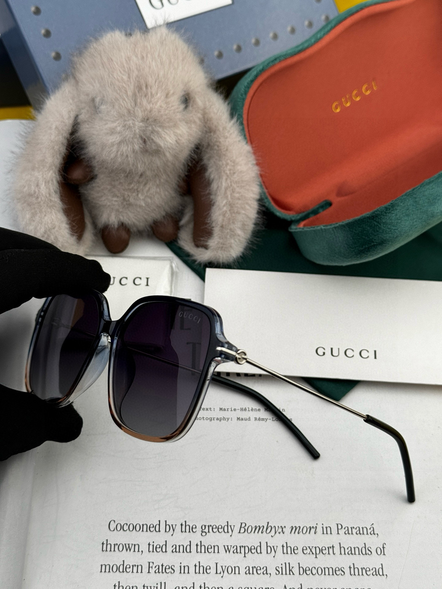   🔺 【GUCCI】2025开春新款 潮流爆款 时尚圆框偏光太阳镜 高品质 佩戴舒适 网红潮款墨镜 女