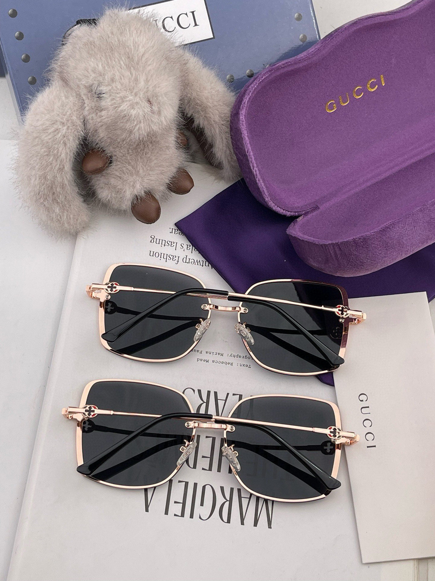   GUCCI-古驰意大利进口🇮🇹时尚潮流奢华装饰太阳眼镜 高清偏光太阳镜明星海报款 超高复杂工艺 立体