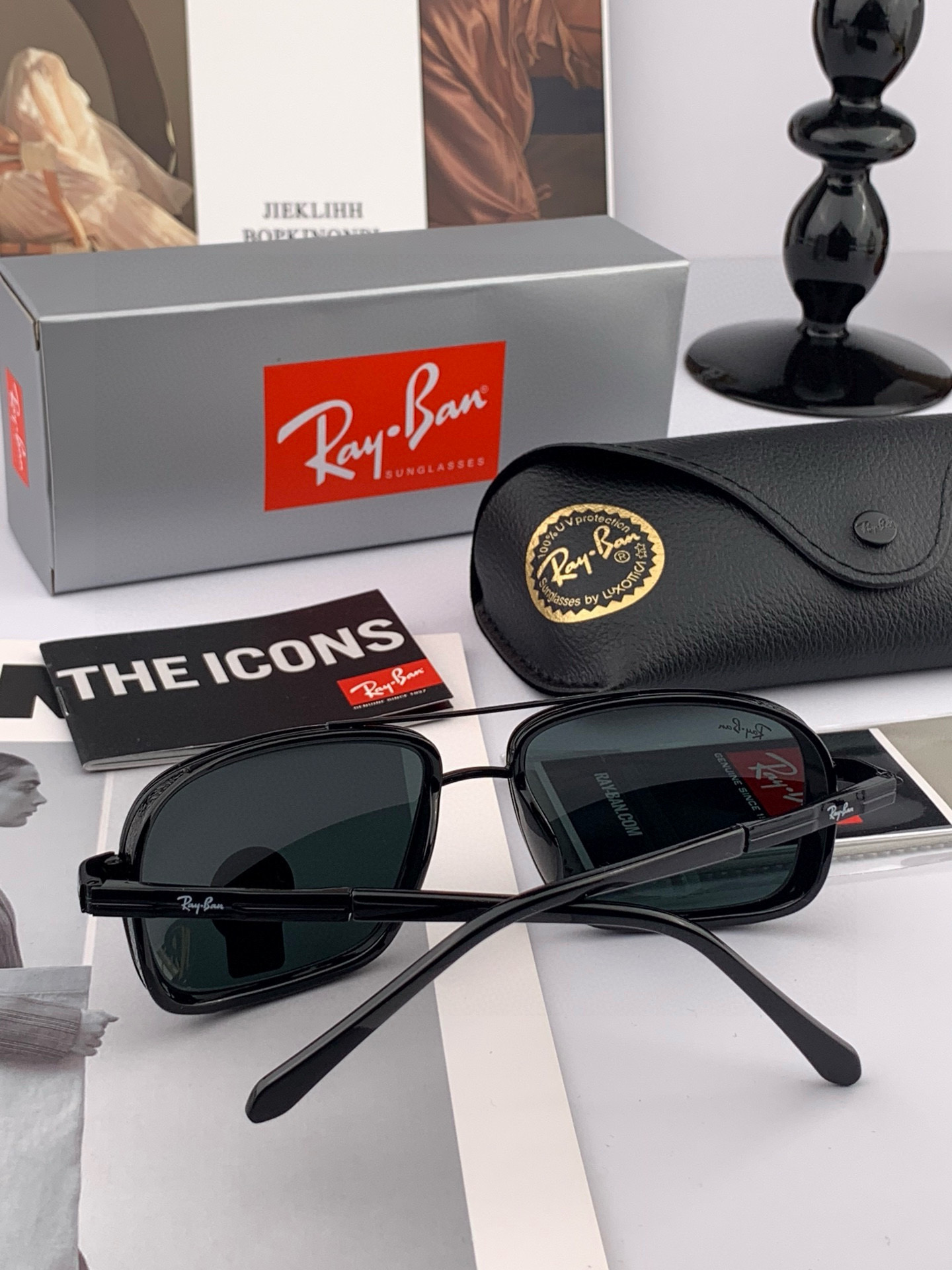  官方同步 品牌雷朋经典男女士玻璃太阳镜          材质：美国宝丽来高清防爆钢化玻璃镜片 型号：