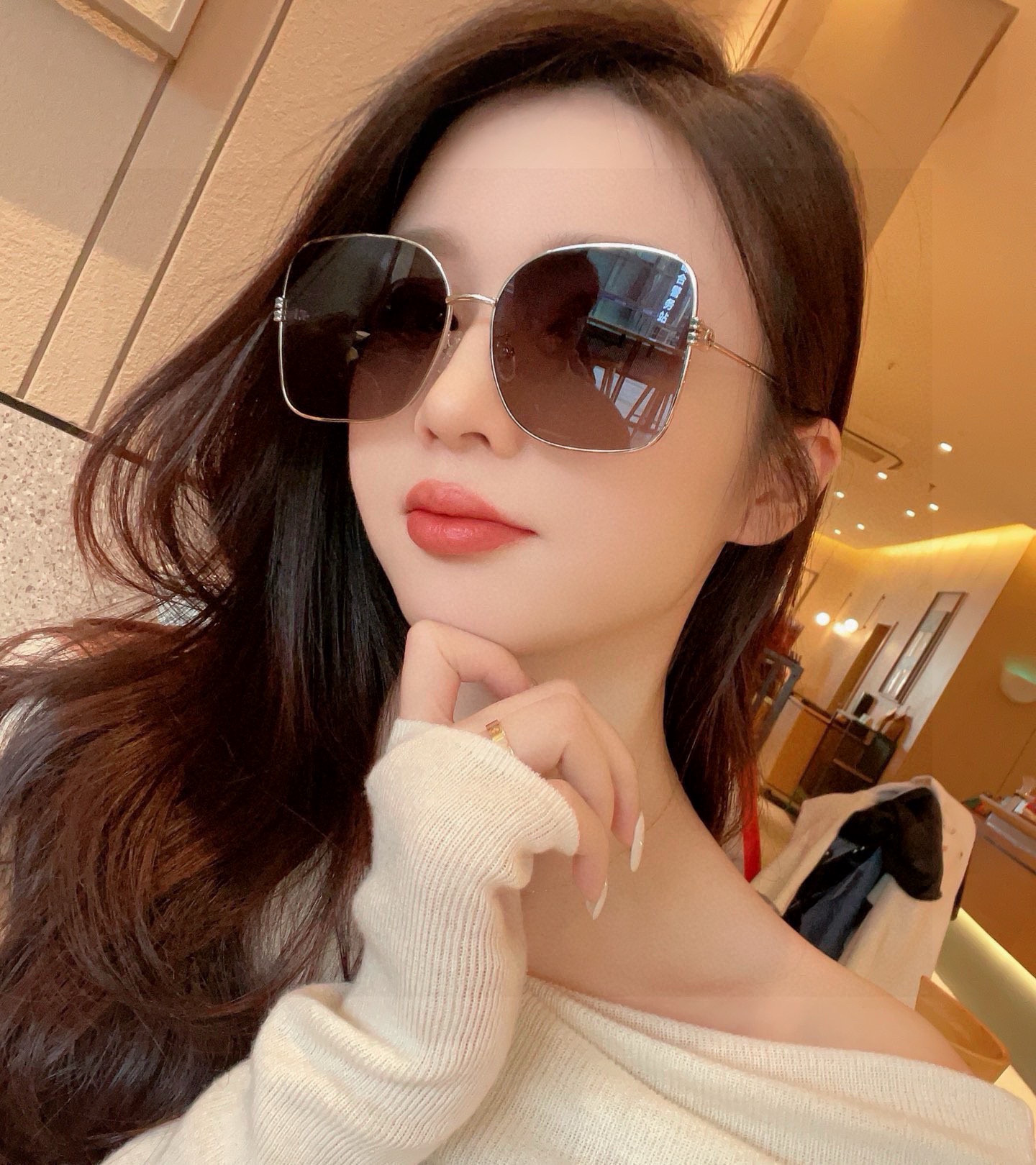 🔺 【GUCCI-尼龙偏光太阳镜】2025开春新款 潮流爆款 时尚圆框偏光太阳镜 高品质 佩戴舒适 网红