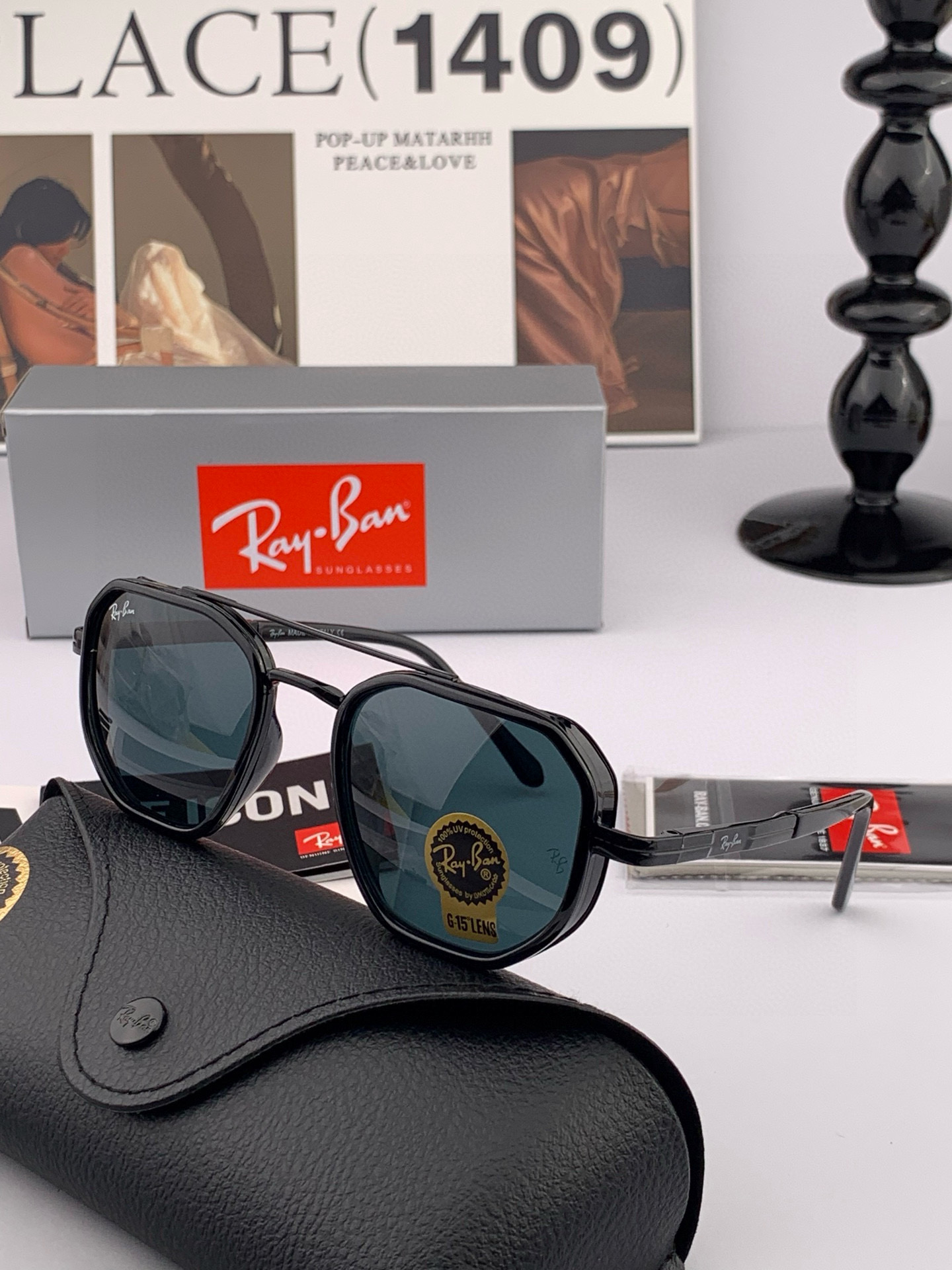  官方同步 品牌雷朋经典男女士玻璃太阳镜          材质：美国宝丽来高清防爆钢化玻璃镜片 型号：