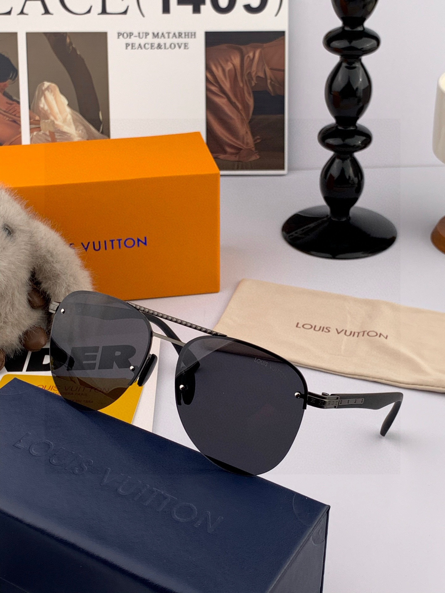   【路易威登 LV 】🌋☔️顶级奢侈🔻男士偏光🔺时尚蛤蟆镜 高品质  气质非凡😄 🍫🍪男士开车墨镜爱情