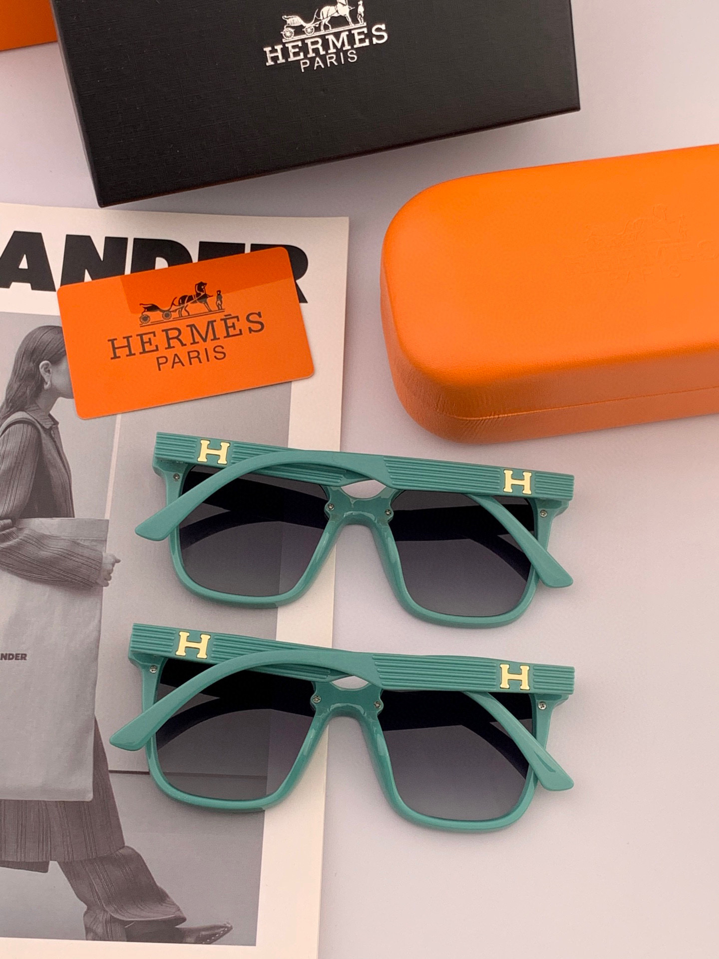    【偏光系列太阳镜】HERMES 爱马仕 🎈原版出货 网红超爆款💙经典奢华全球风强酷亲亲 时尚方框太