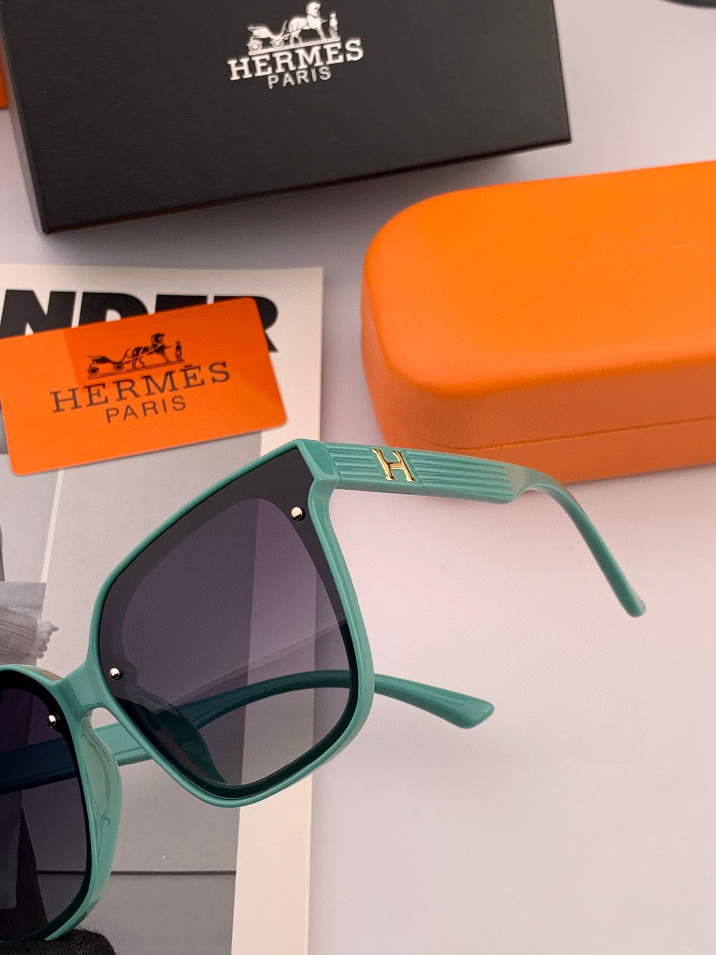    【偏光系列太阳镜】HERMES 爱马仕 🎈原版出货 网红超爆款💙经典奢华全球风强酷亲亲 时尚方框太