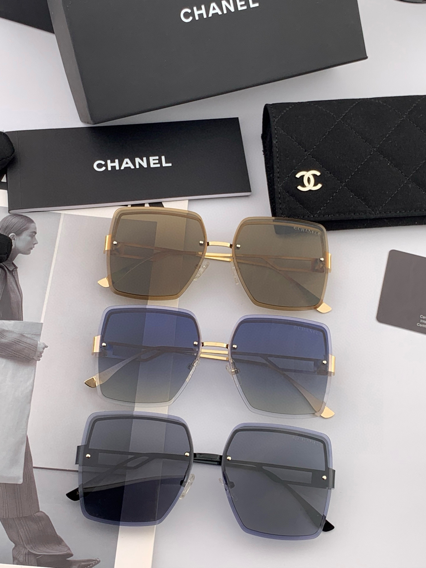    新品CHANEL 香奈儿太阳镜以独特魅力和前卫风格诠释春夏最新眼镜，质感超好佩带舒适 型号：CH5