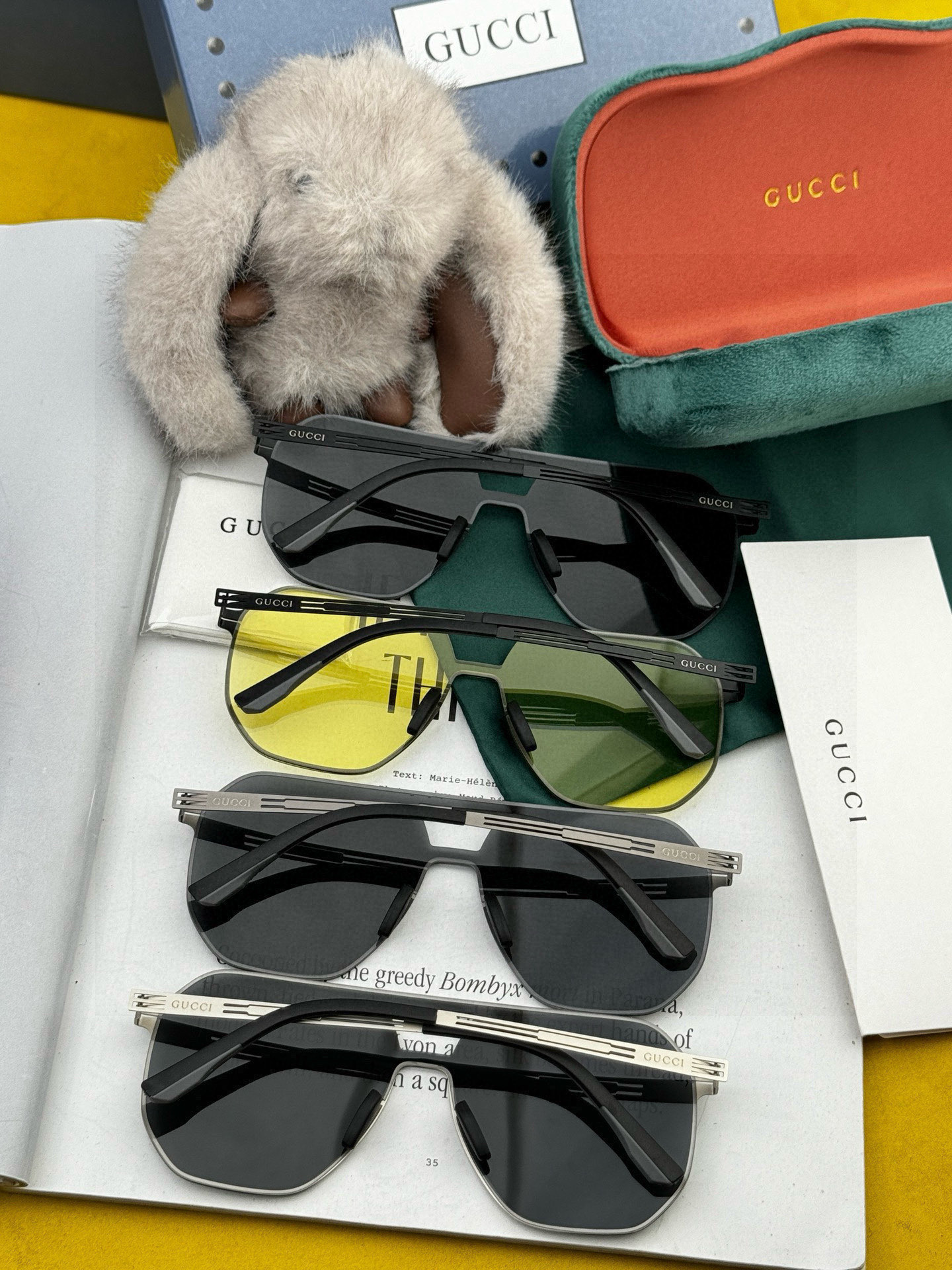 ♦️ GUCCI 2025新款男女情侣款太阳镜多边形墨镜iP电镀永不褪色 超轻超有弹性整幅眼镜无螺丝重要