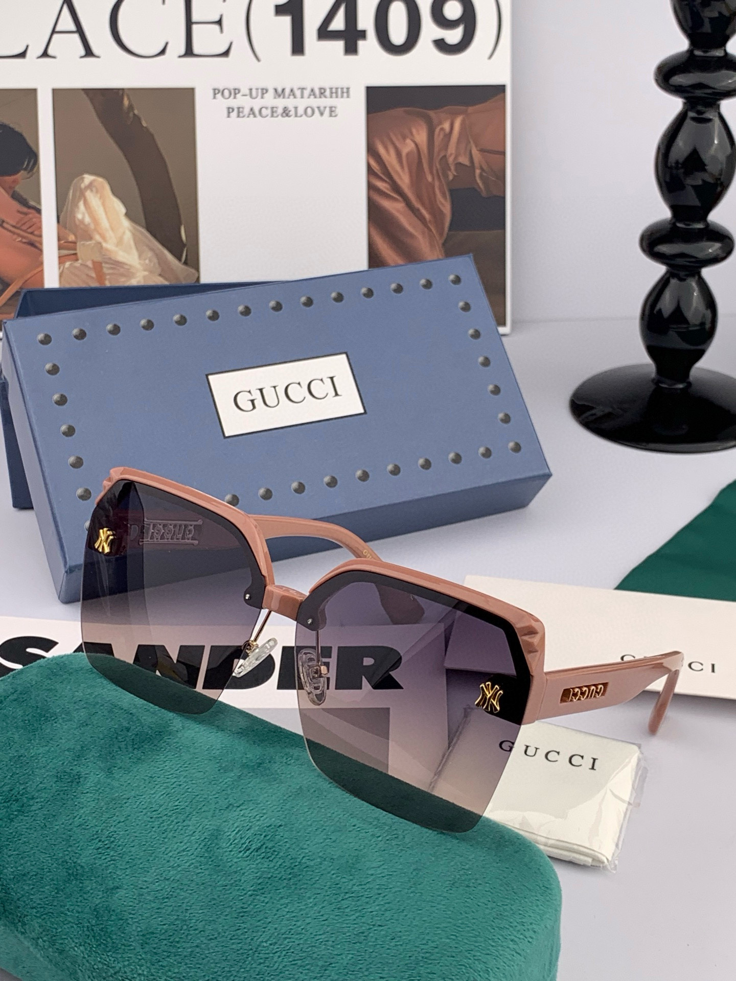   【TR偏光系列】Gucci   经典的方框设计，不挑脸型，无论搭配大衣还是连衣裙都非常显气质偏光镜片