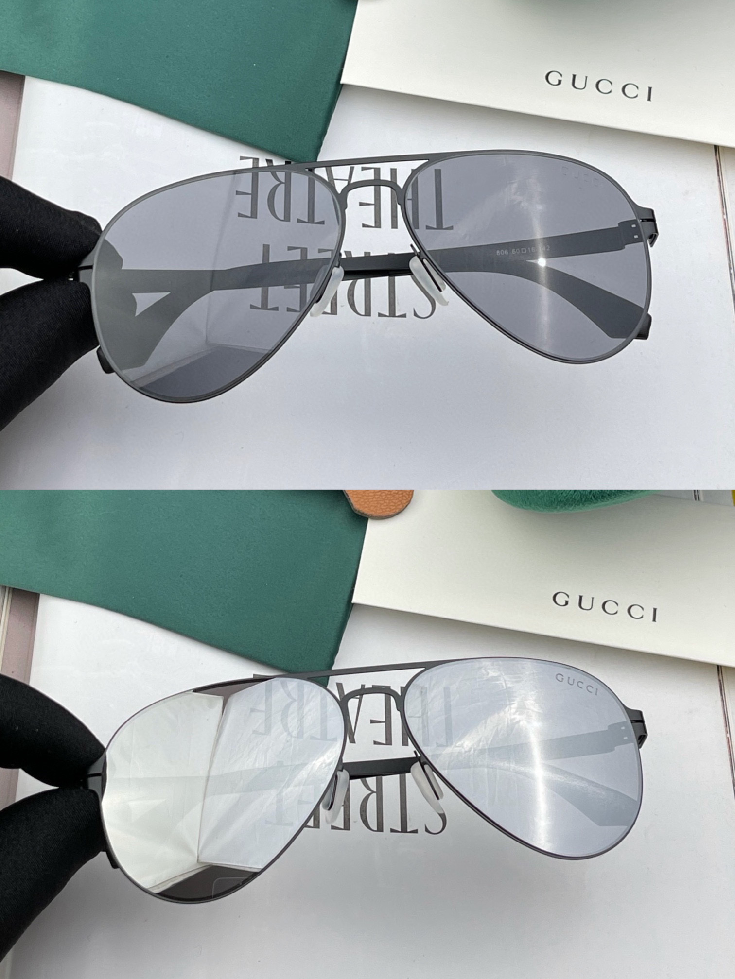 （Gucci） 2025开春夏新款超轻无螺丝压不坏系列情侣款太阳镜高清尼龙镜片🦅完美品质，适合各种脸型，