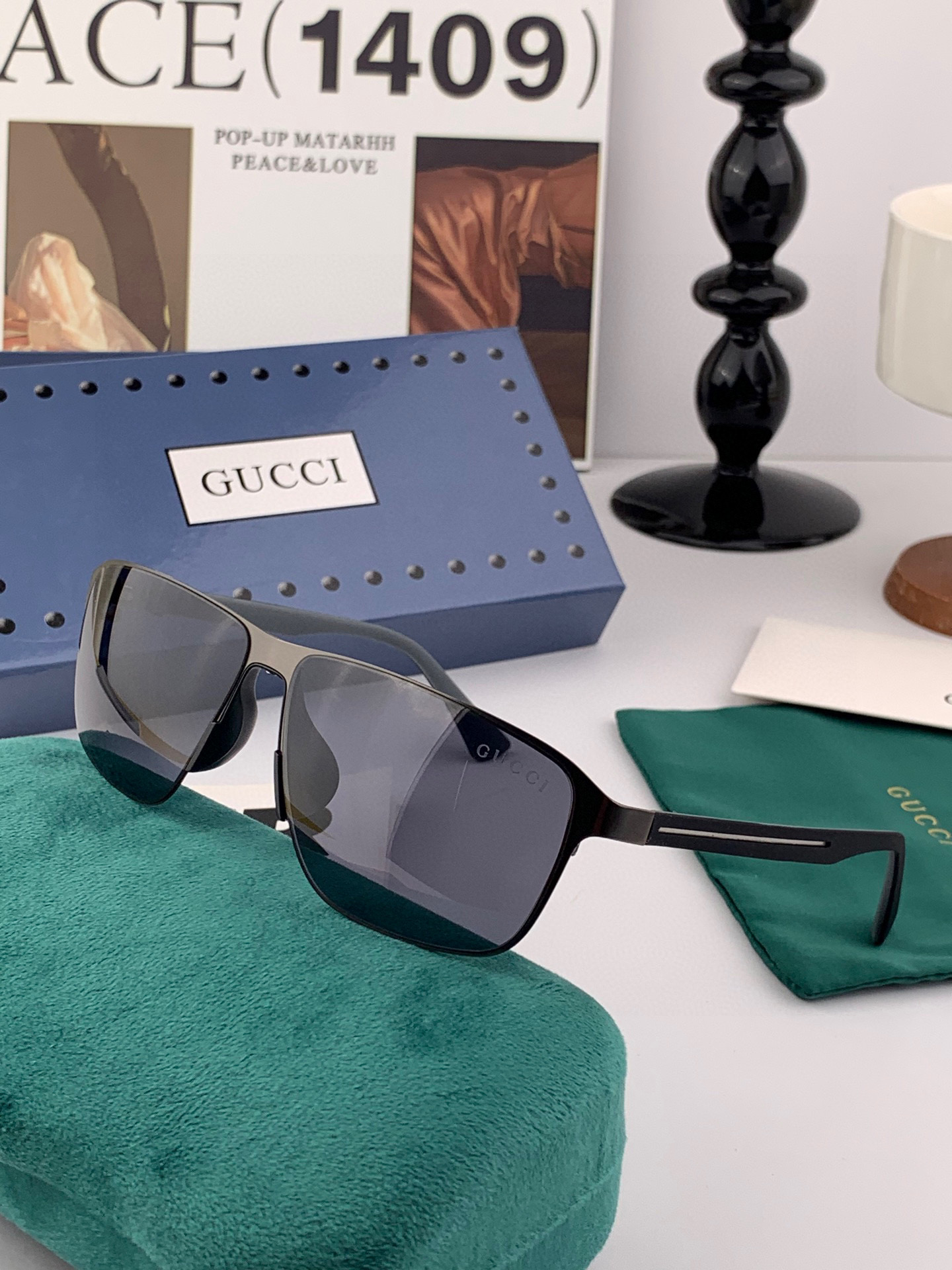 ♦️GUCCI 2025新款男女情侣款太阳镜多边形墨镜iP电镀永不褪色 超轻超有弹性整幅眼镜无螺丝重要的