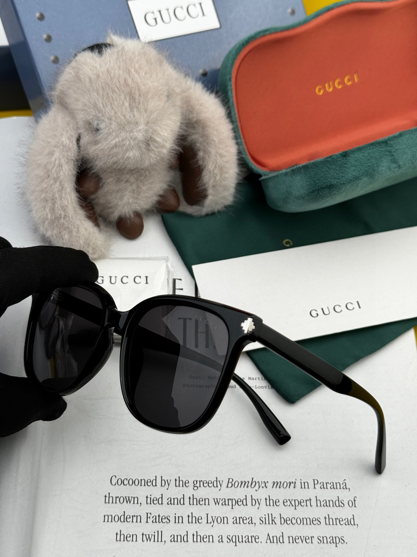 🔺 【GUCCI】2025开春新款 潮流爆款 时尚方框偏光太阳镜 高品质 佩戴舒适 网红潮款墨镜 女士高
