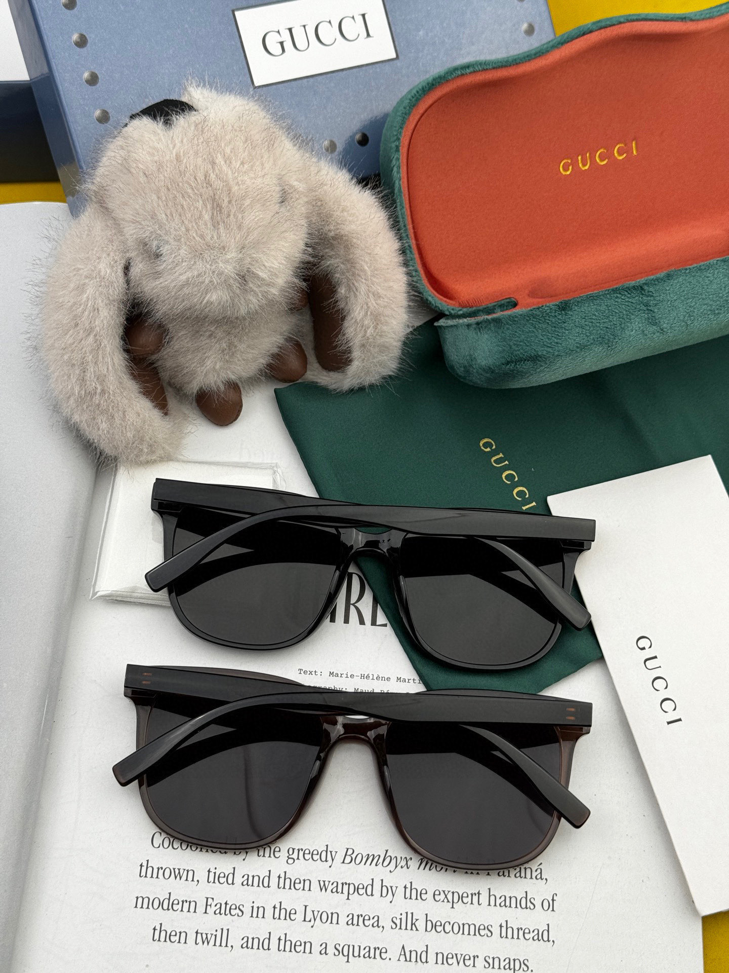 🔺 【GUCCI】2025开春新款 潮流爆款 时尚方框偏光太阳镜 高品质 佩戴舒适 网红潮款墨镜 女士高