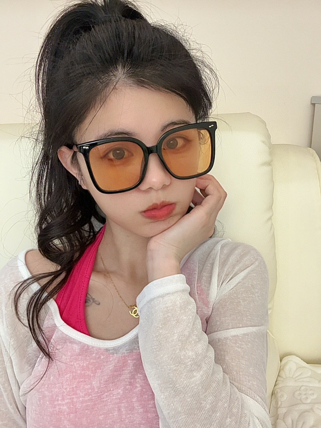  🔺GUCCI🔻古驰 GG方框太阳镜 完美品质 🎓独特设计  适合各种脸型 亮相时装周 超时尚百搭 实物