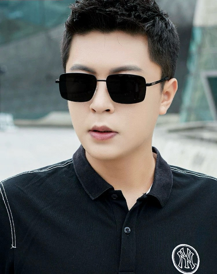        GUCCI 男款炫彩飞行员偏光太阳镜 ❤️材质：高清尼龙加厚卡槽高清偏光镜片 🌹无边框镜架