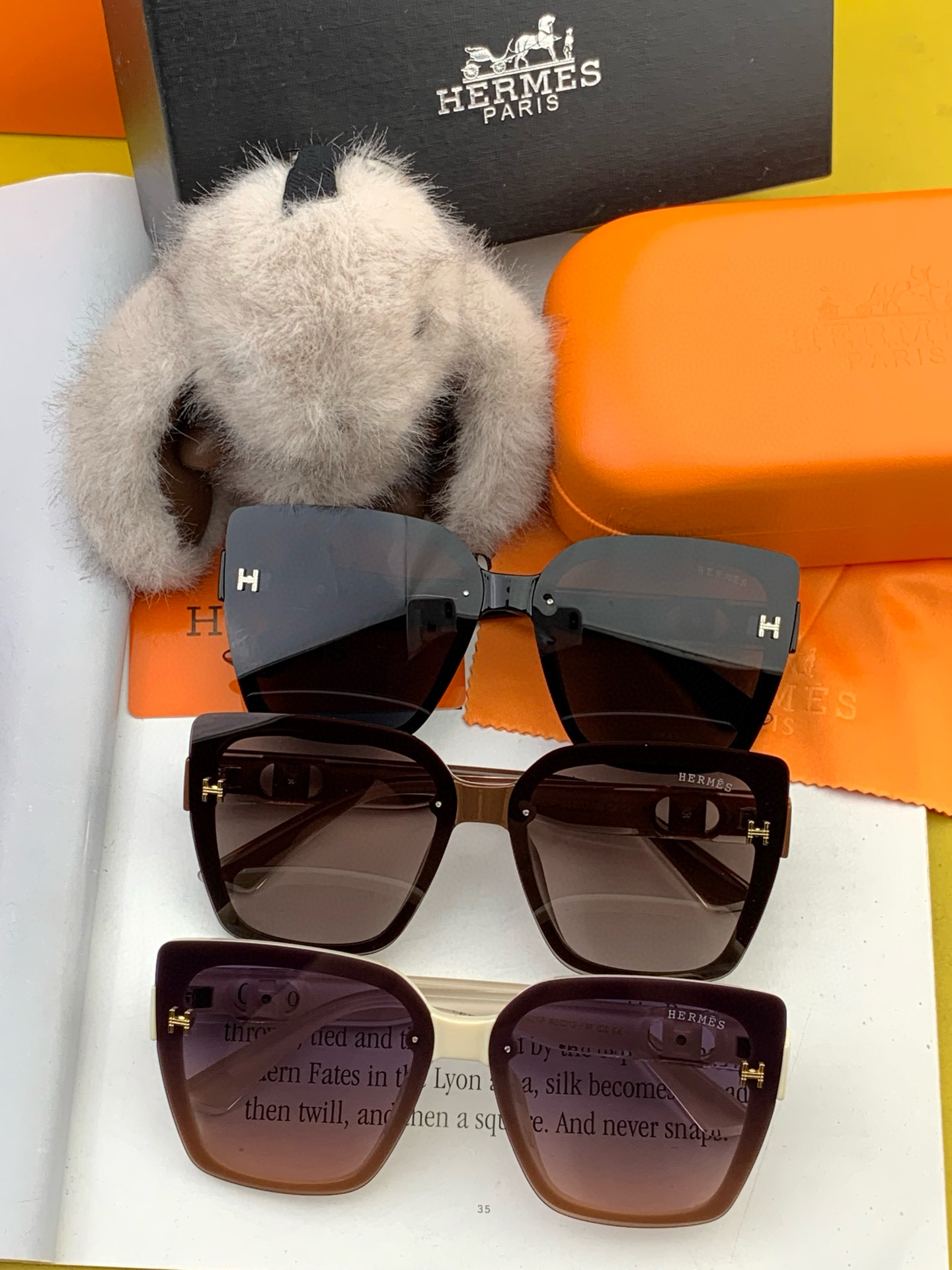   【TR偏光系列】爱马仕   经典的方框设计，不挑脸型，无论搭配大衣还是连衣裙都非常显气质尼龙偏光镜片