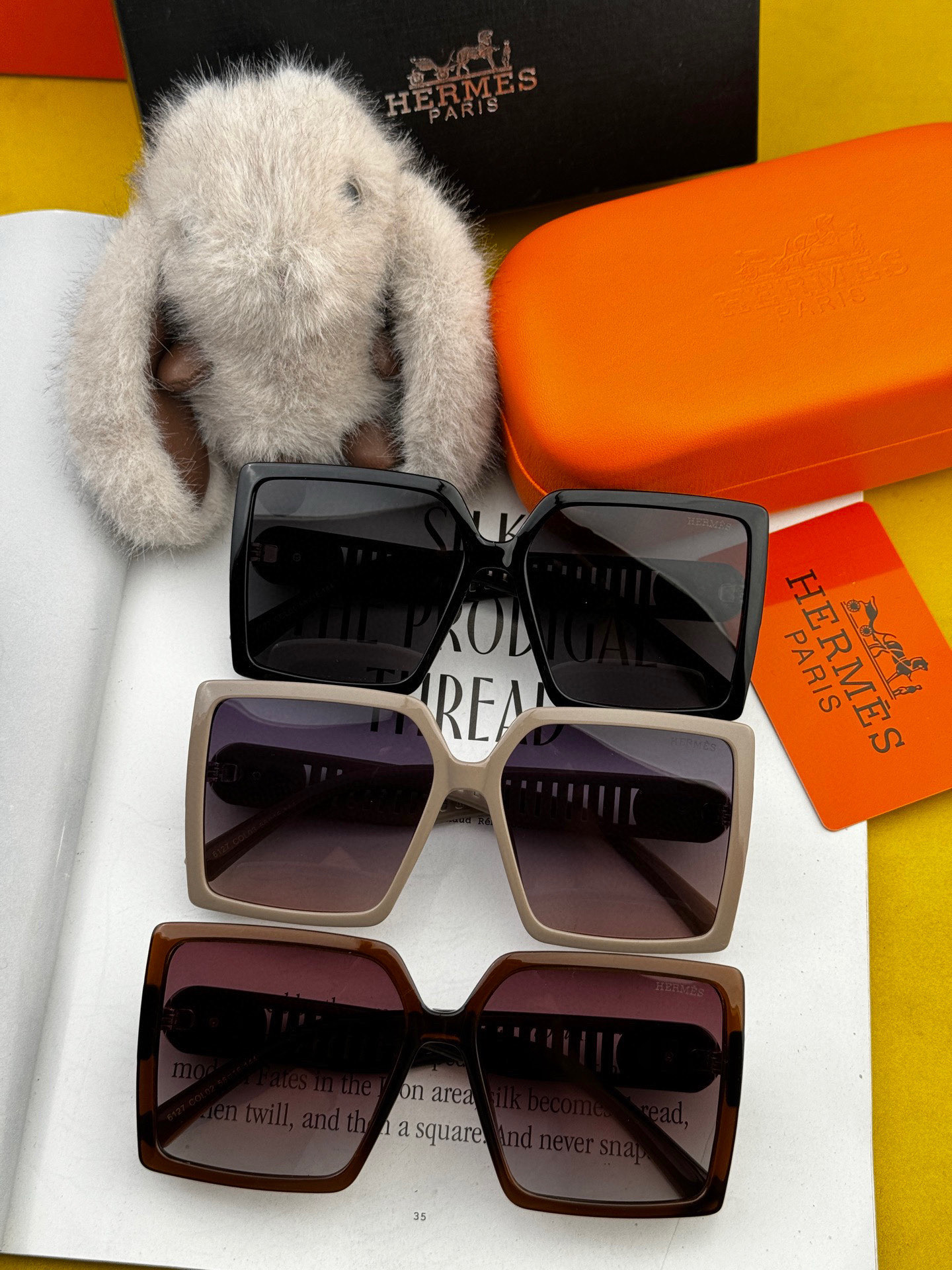   HERMES 爱马仕 2025开春新款🎈原版出货 网红超爆款💙经典奢华全球风强酷亲亲 时尚方框太阳镜