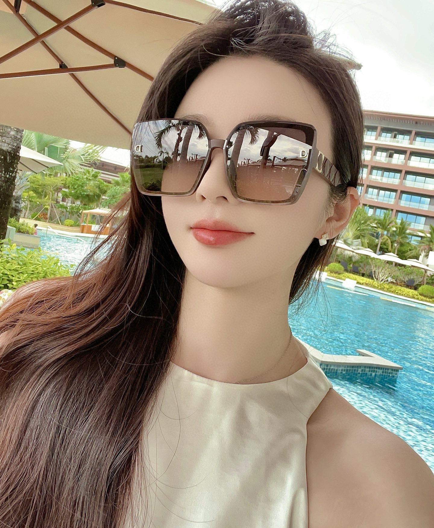  🔺 【DIOR-迪奥】2025开春新款 潮流爆款 时尚方框偏光太阳镜 高品质 佩戴舒适 网红潮款墨镜 