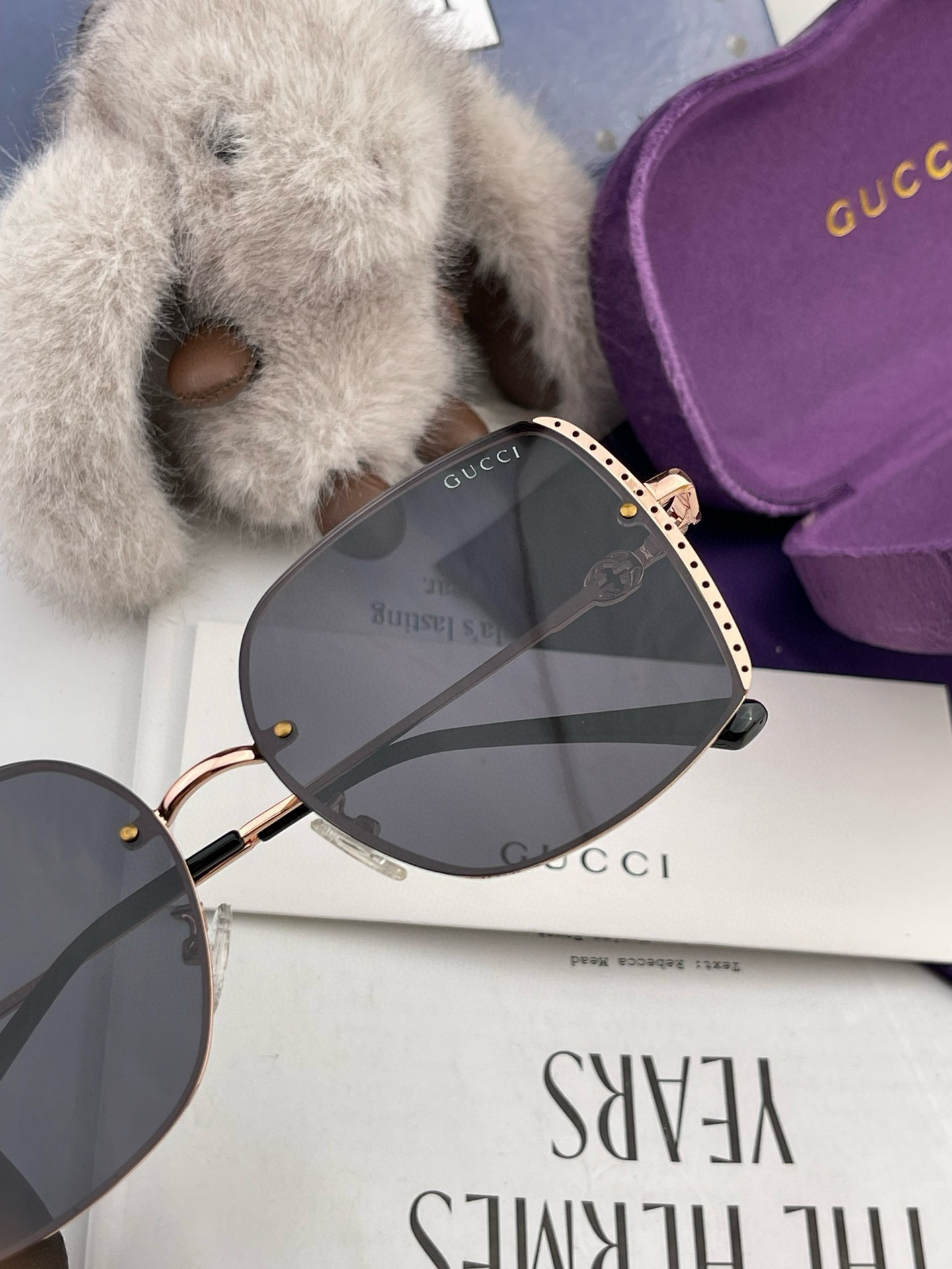   GUCCI-古驰意大利进口🇮🇹时尚潮流奢华装饰太阳眼镜 高清偏光太阳镜明星海报款 超高复杂工艺 立体