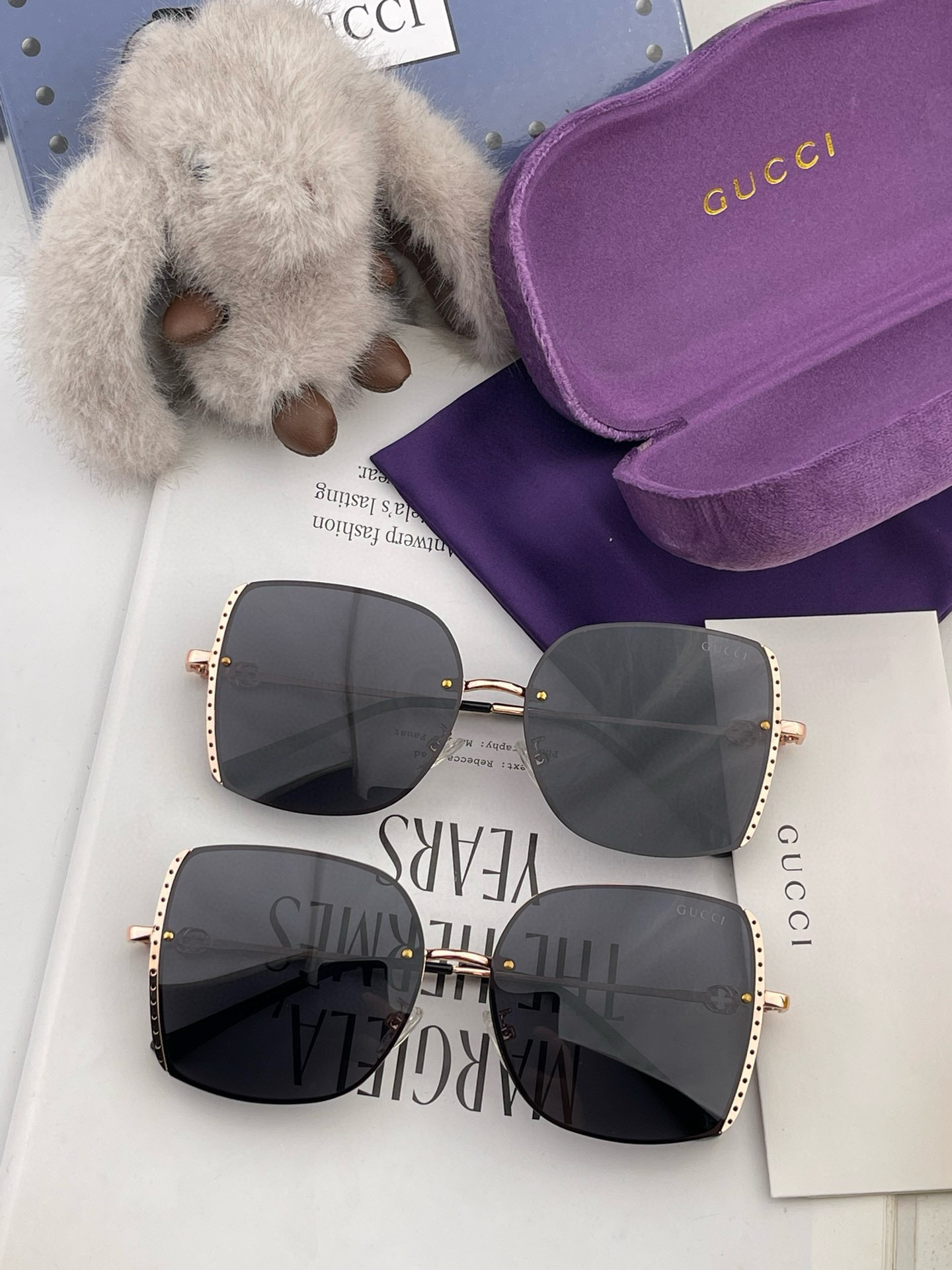   GUCCI-古驰意大利进口🇮🇹时尚潮流奢华装饰太阳眼镜 高清偏光太阳镜明星海报款 超高复杂工艺 立体